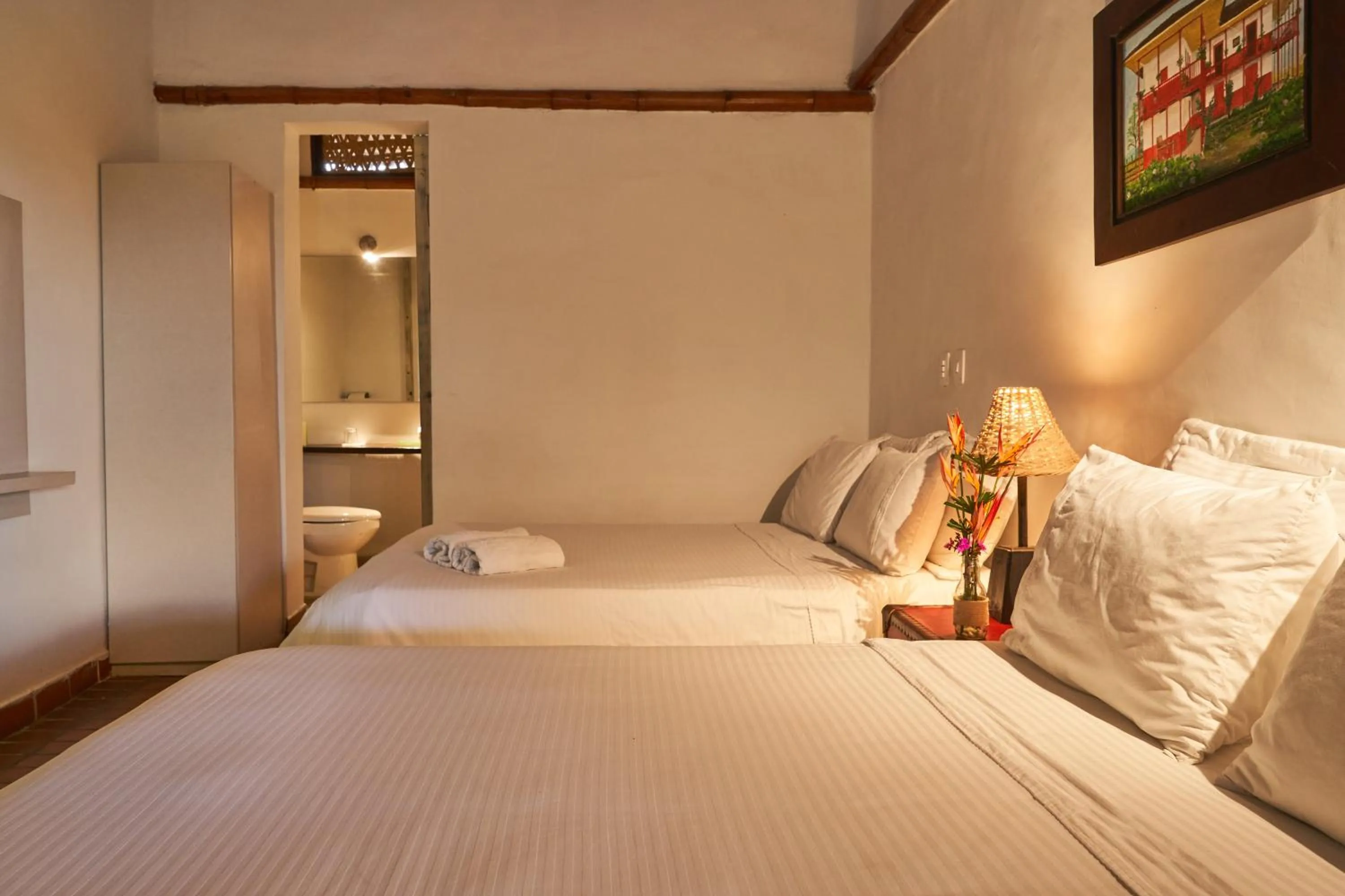 Bed in Hotel Hacienda Combia