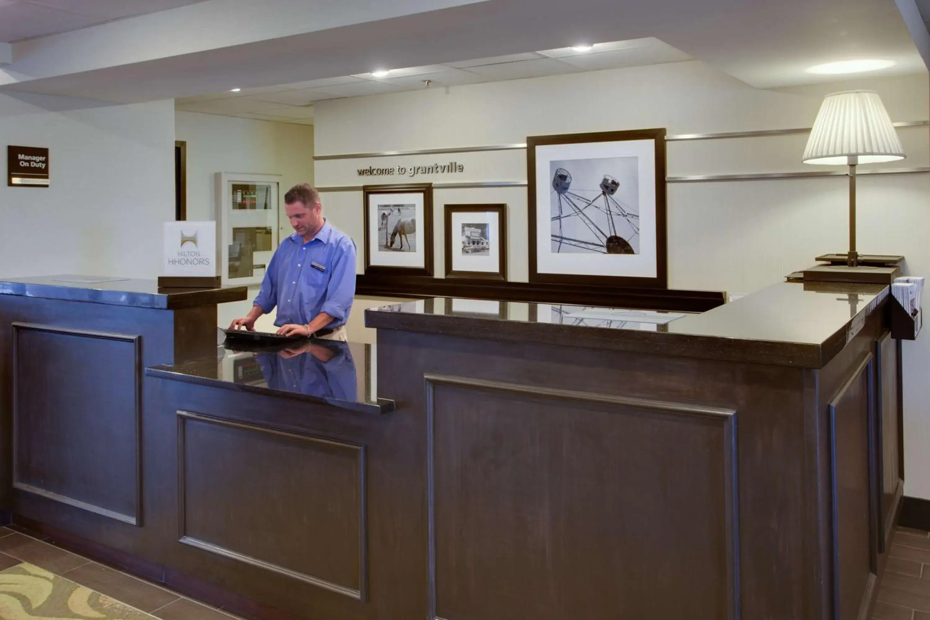 Lobby or reception in Hampton Inn Harrisburg/Grantville/Hershey Lobby or reception in Hampton Inn Harrisburg/Grantville/Hershey