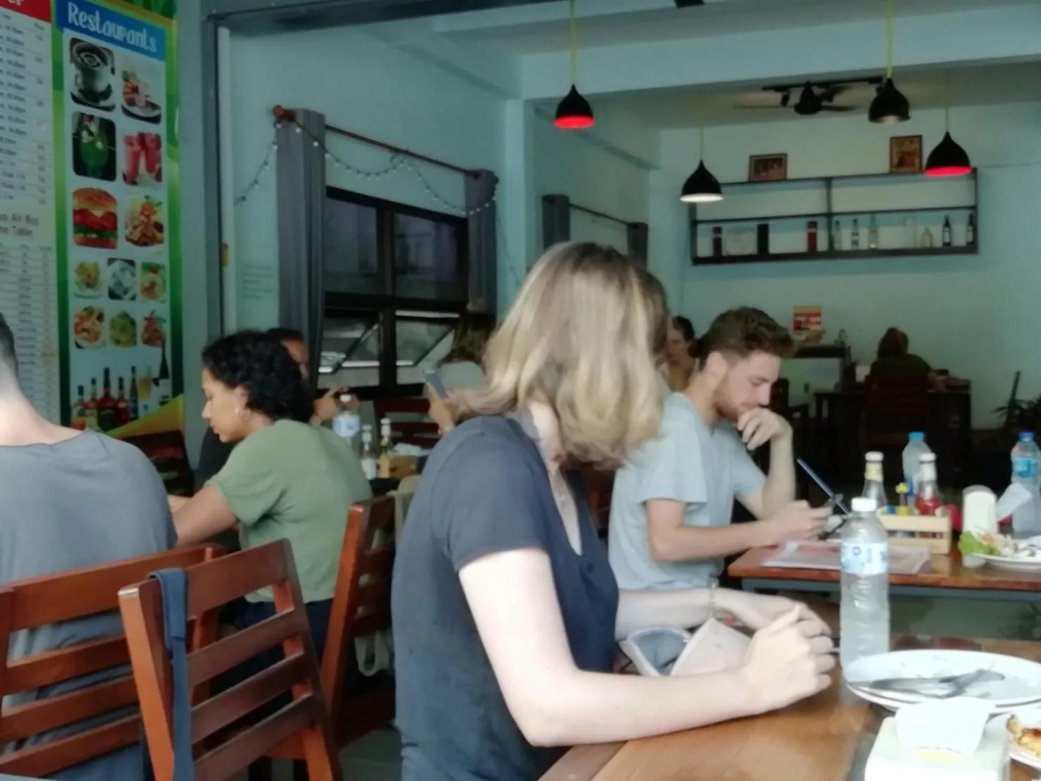 American breakfast in Khaosok Secret Hostel