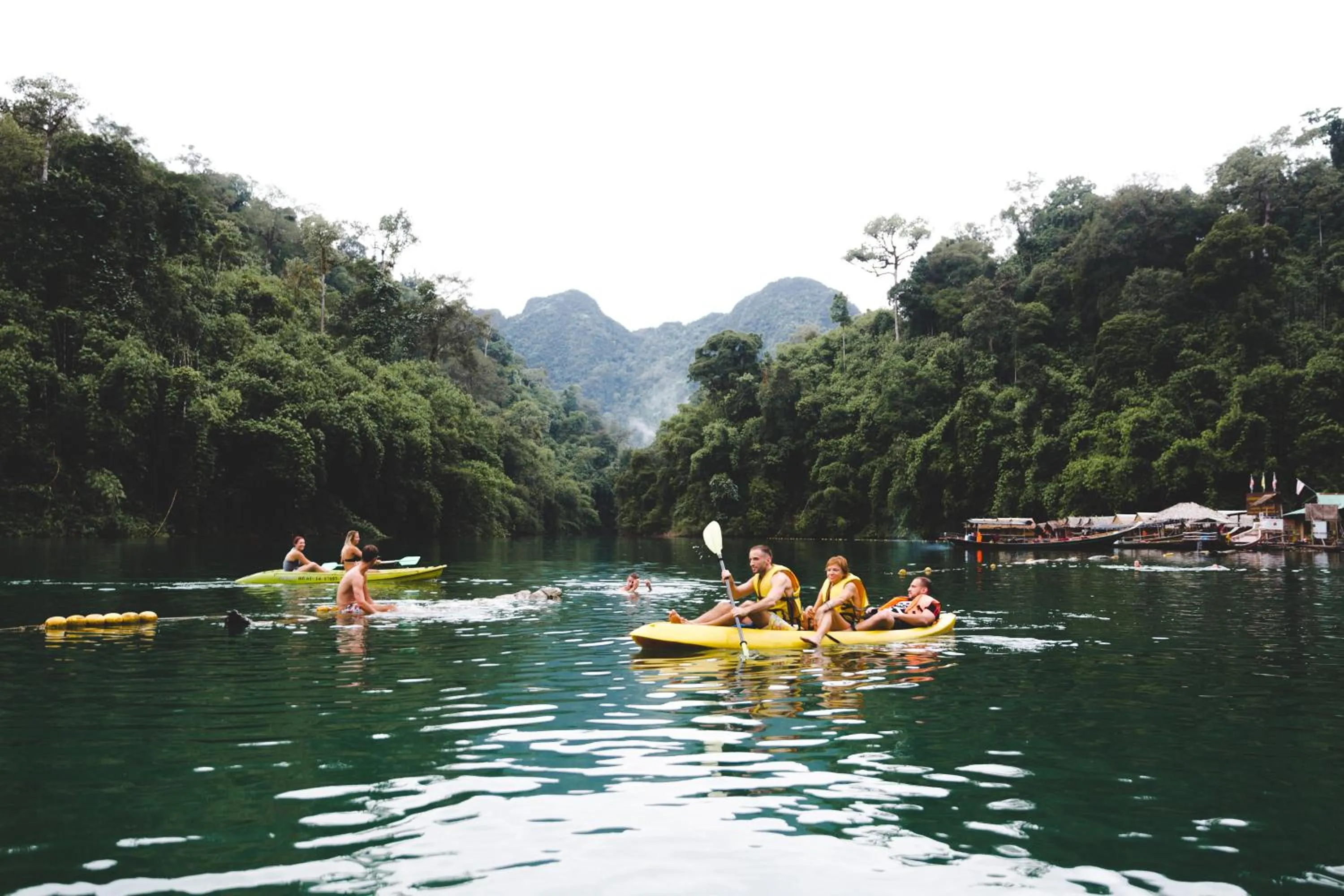 Canoeing in Khaosok Secret Hostel