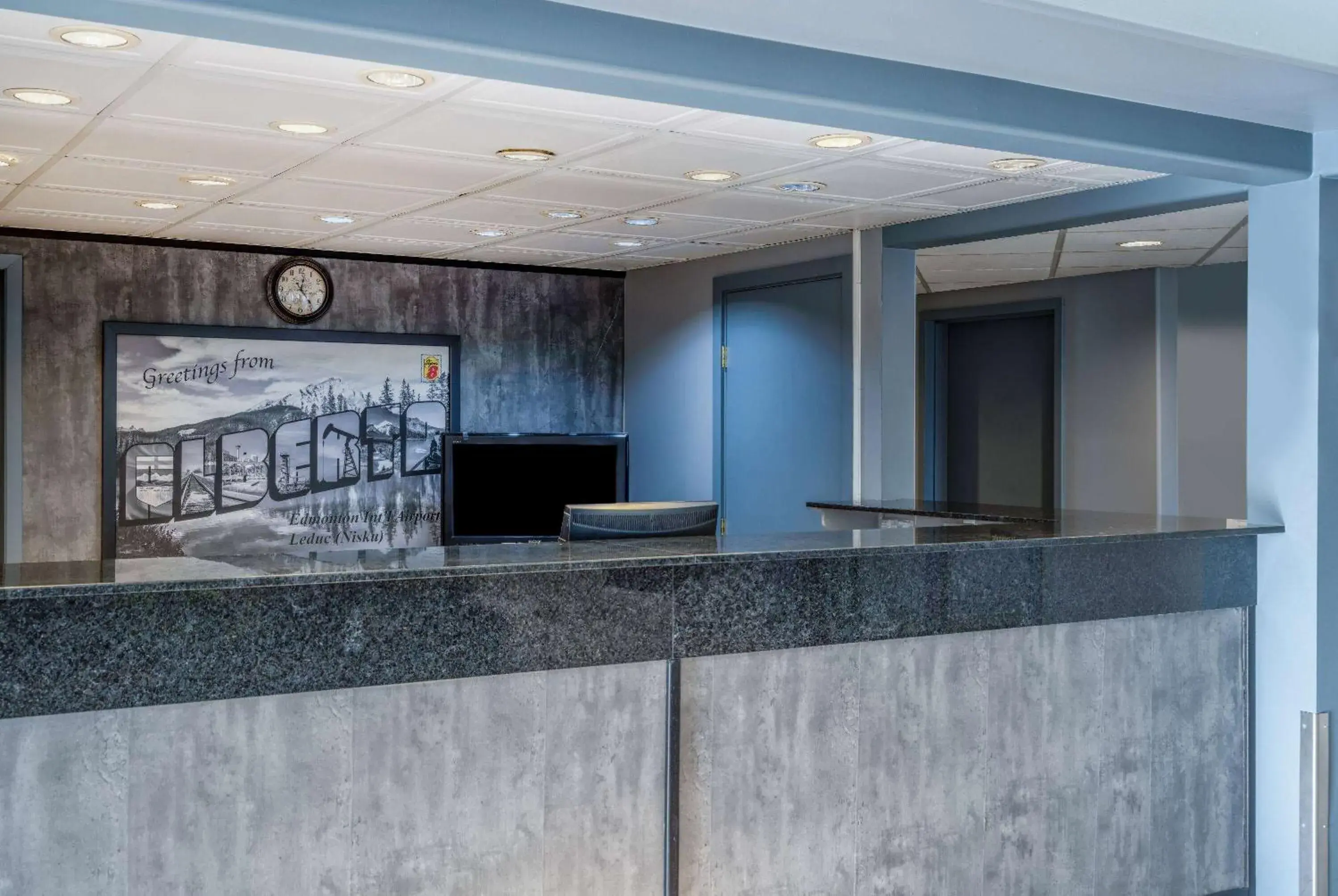 Lobby or reception in Super 8 by Wyndham Edmonton International Airport Lobby or reception in Super 8 by Wyndham Edmonton International Airport