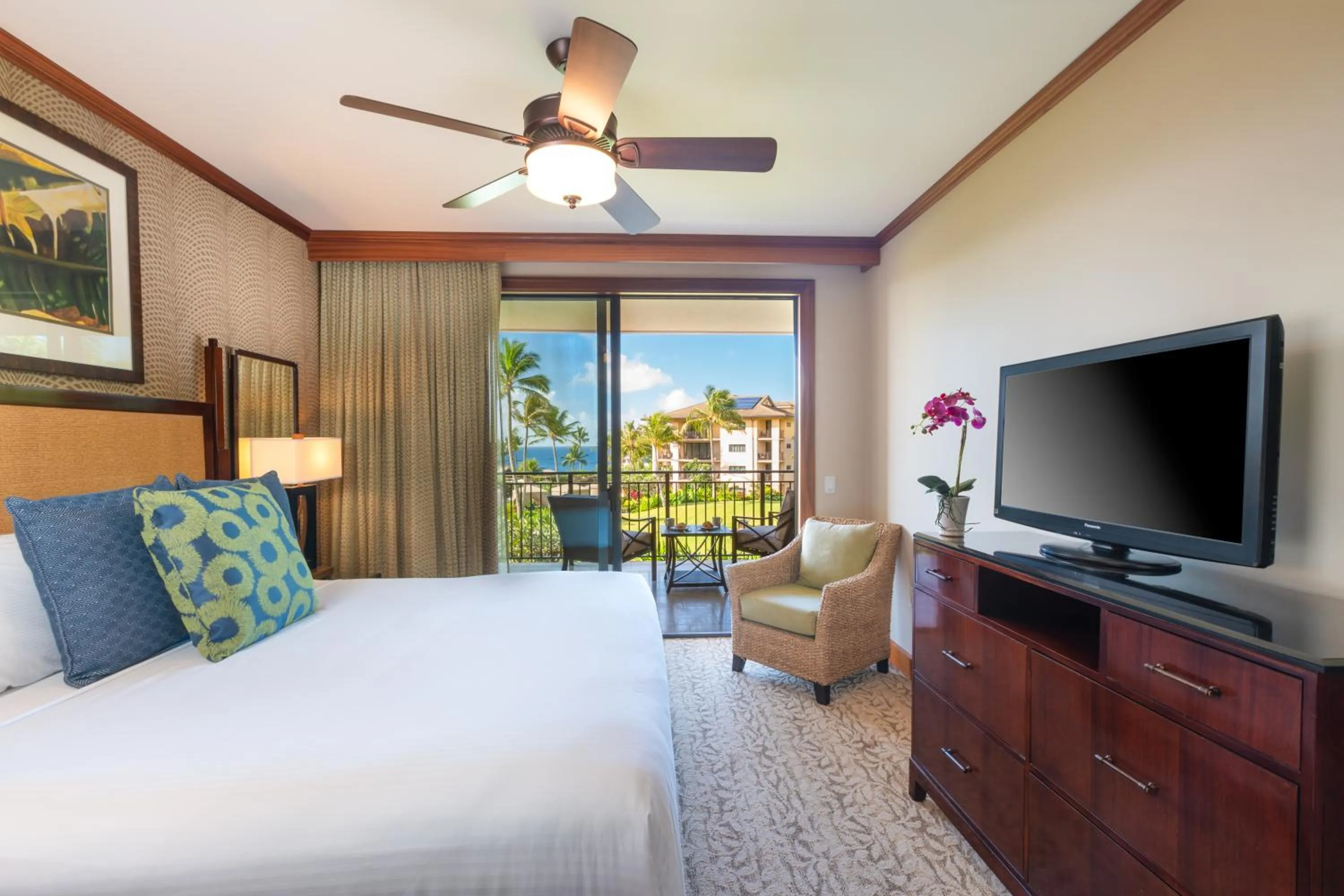 Bedroom, Bed in Koloa Landing Resort at Po'ipu, Autograph Collection