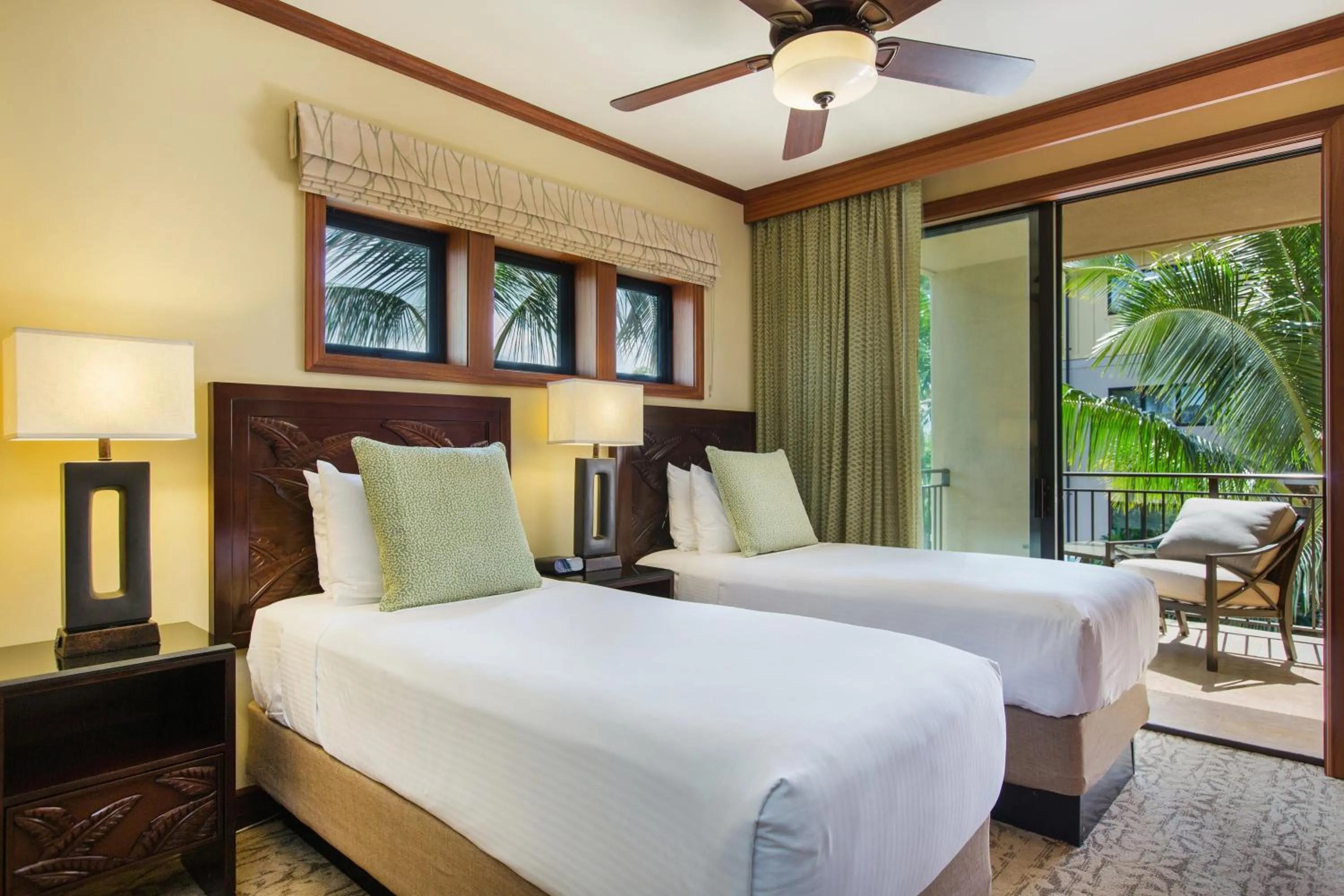 Bed in Koloa Landing Resort at Po'ipu, Autograph Collection