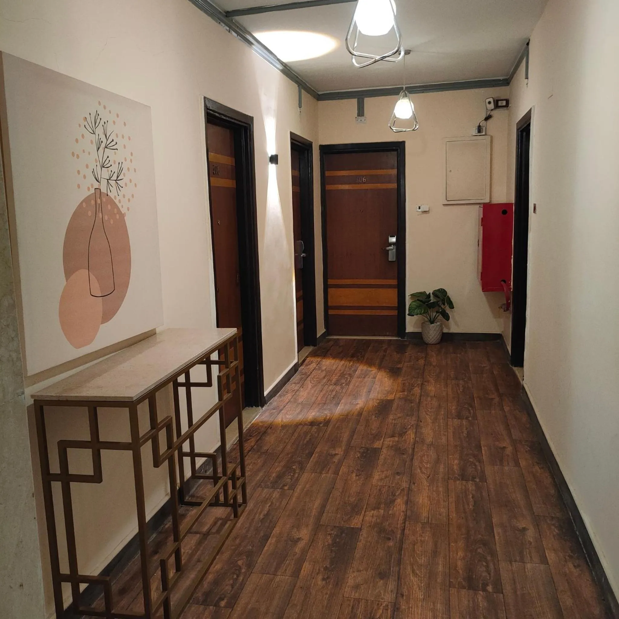 Inner courtyard view in Pearl Hotel, Maadi