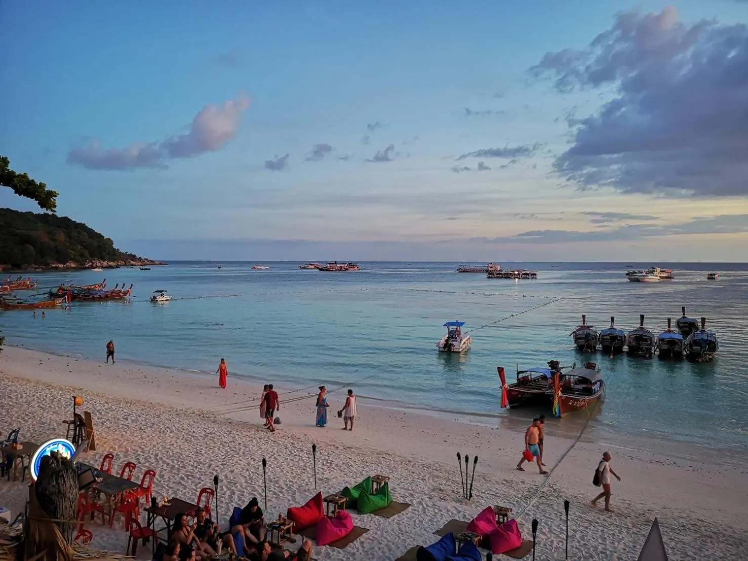 People in Charming Lipe Beach Resort
