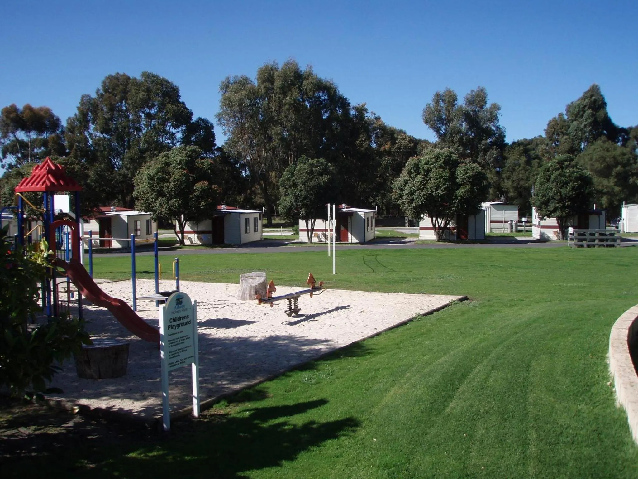 Children play ground in Albany Holiday Park