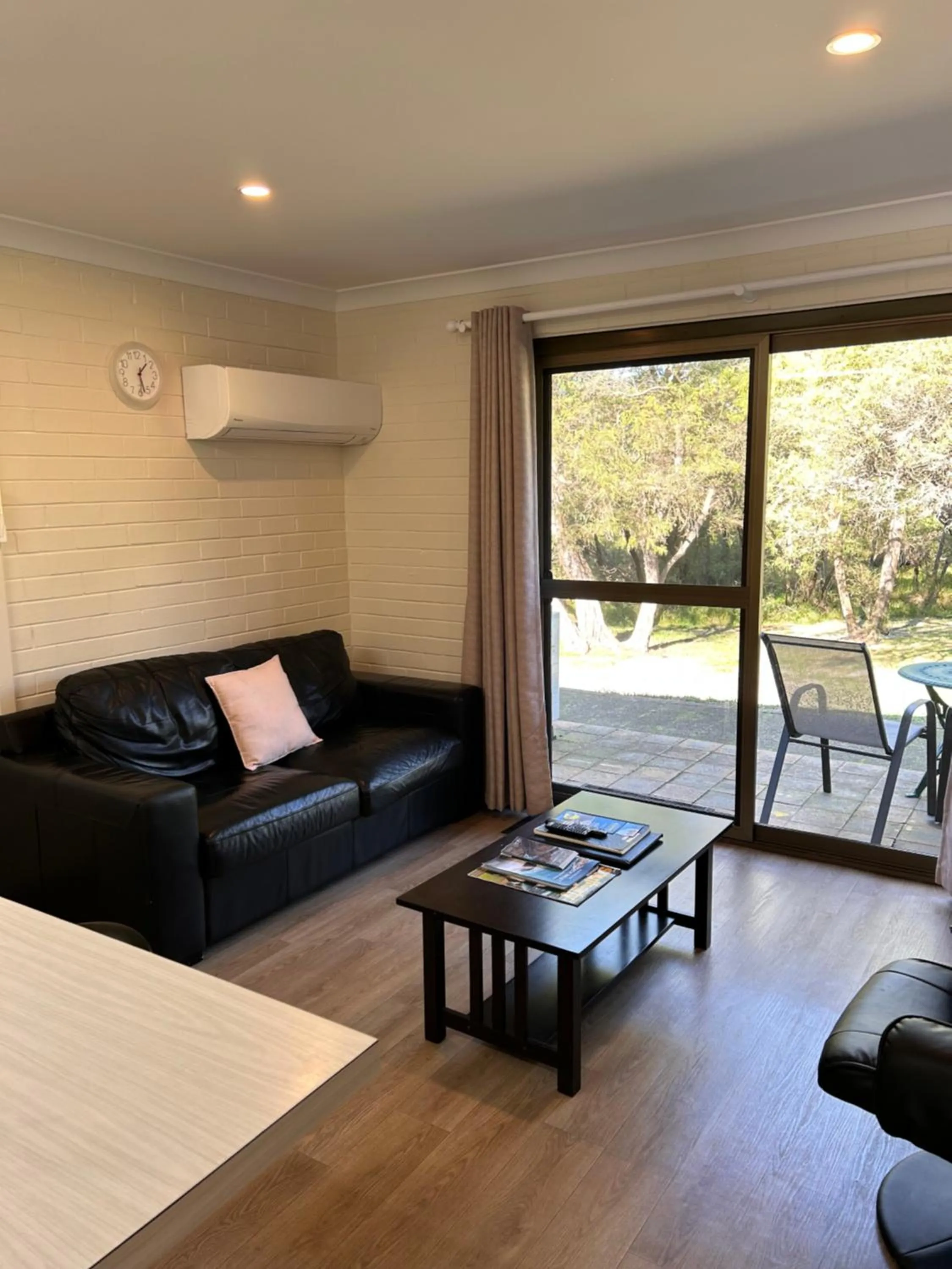 Living room in Emu Beach Chalets