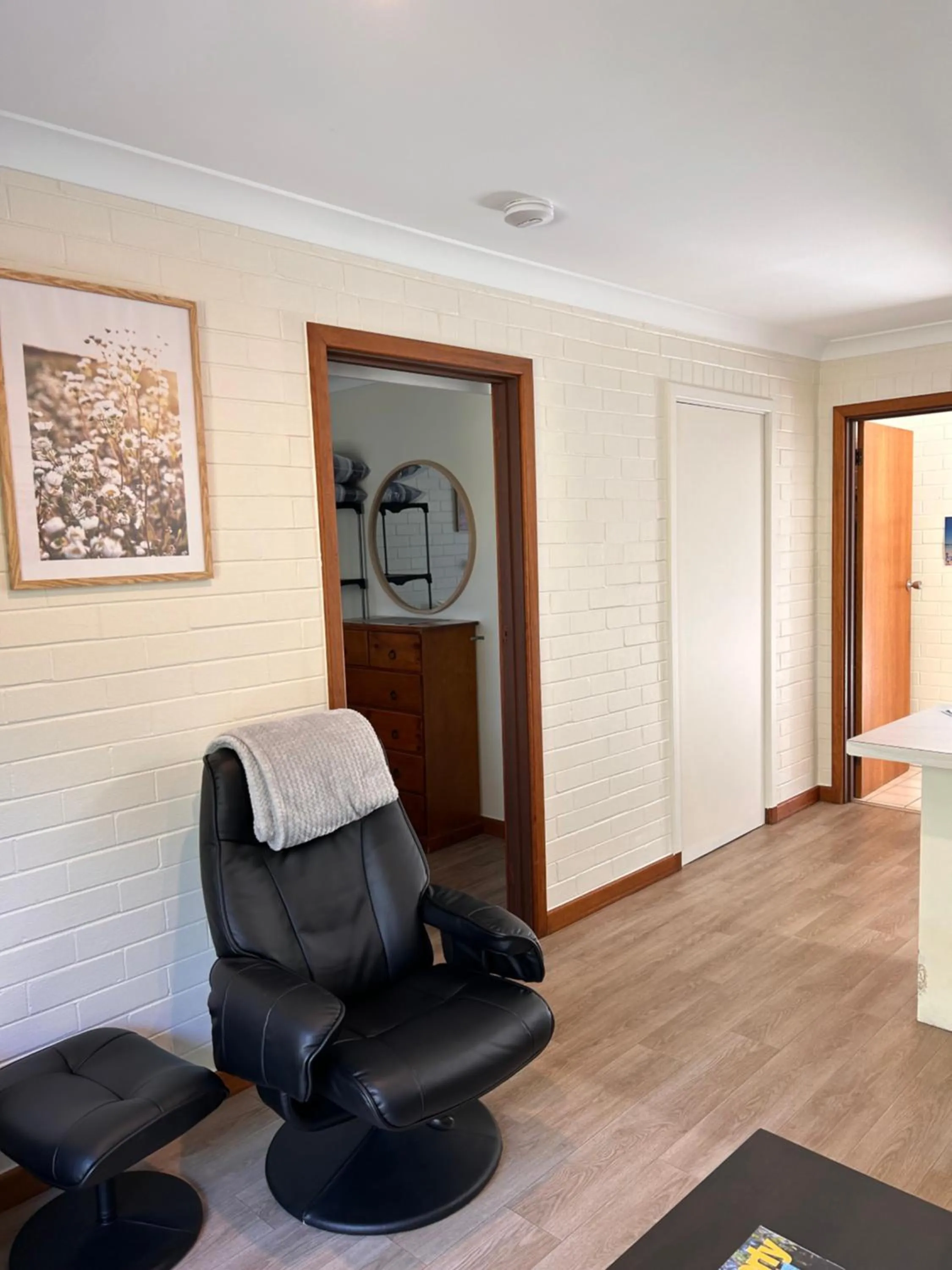 Living room in Emu Beach Chalets