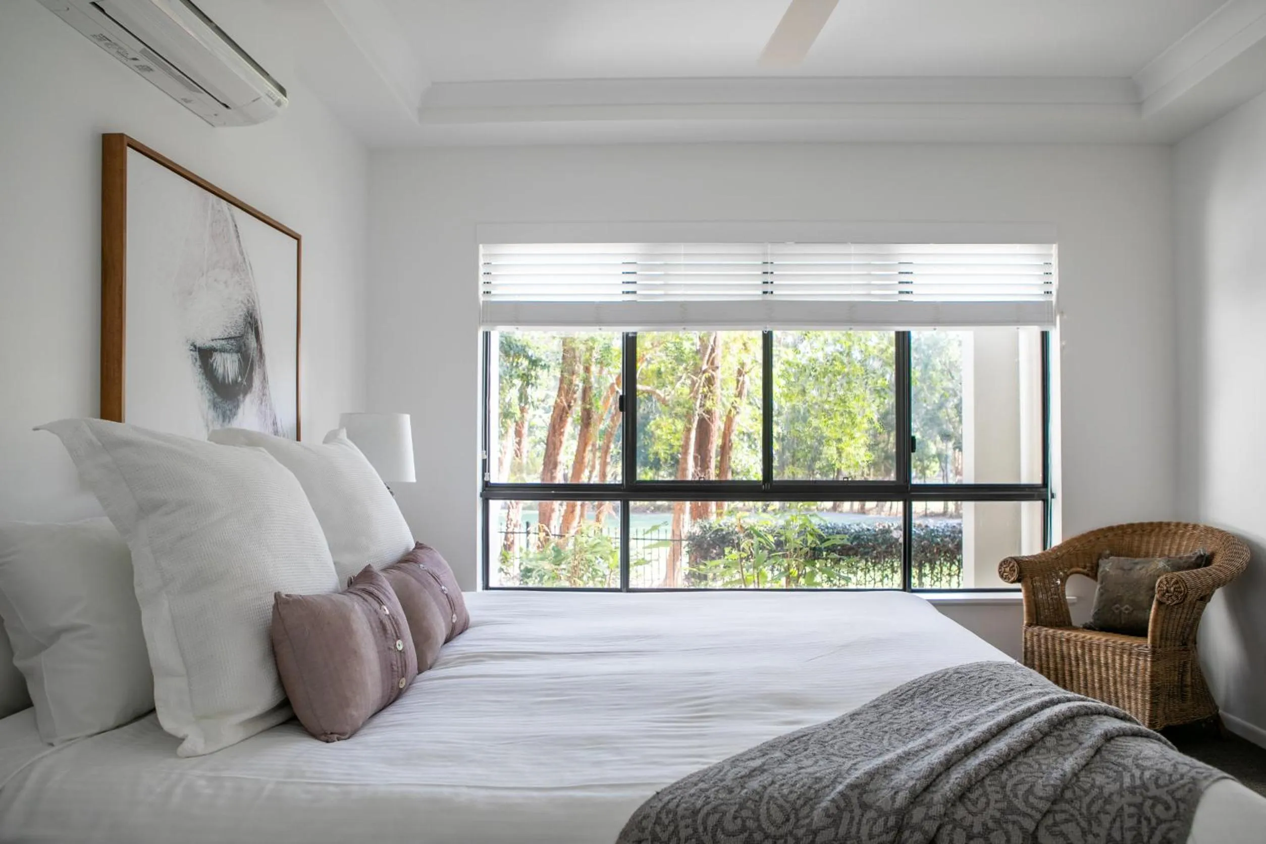 Bed in Noosa Springs Golf & Spa Resort