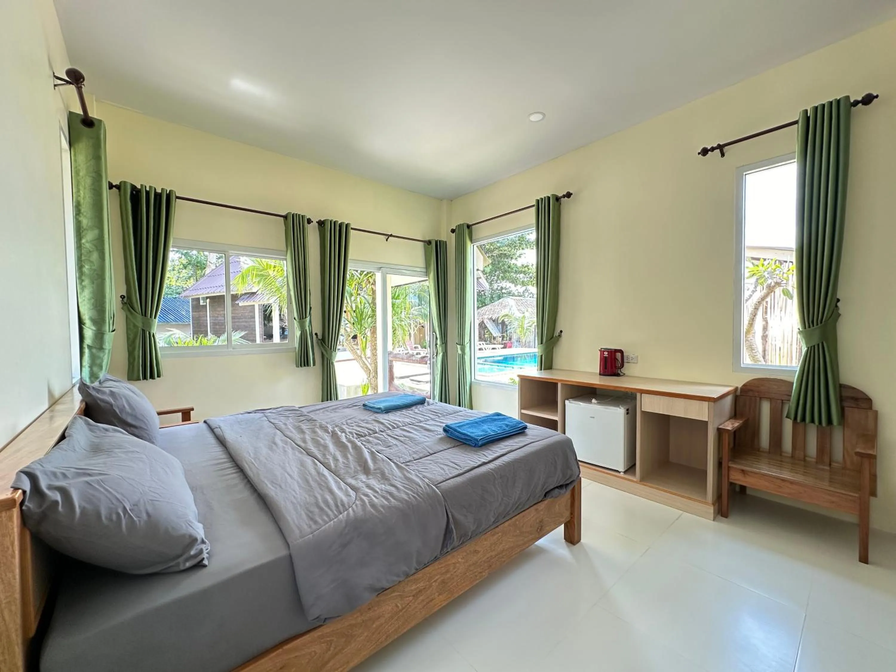 Bed in Sea Shell Beach Resort
