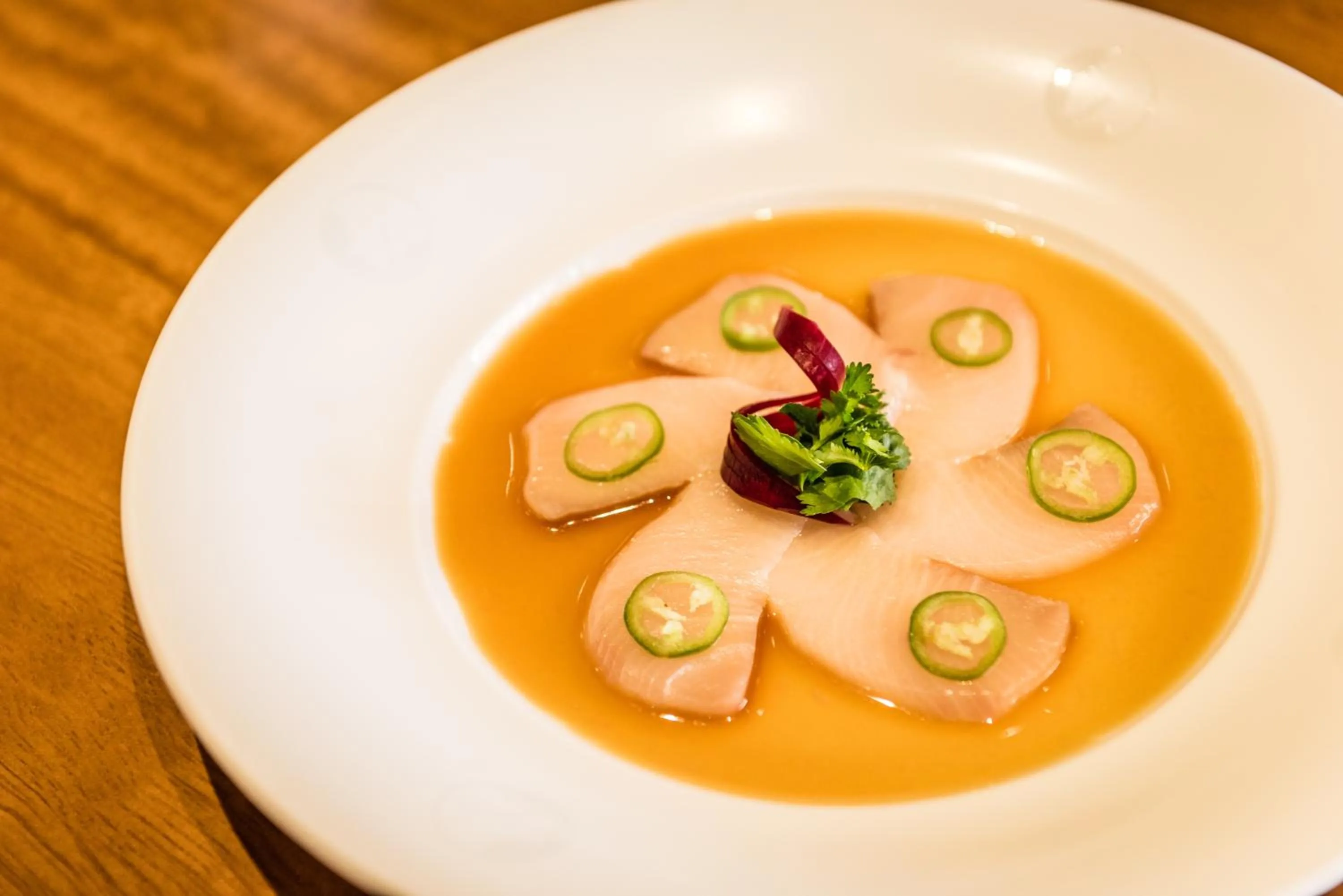 Food close-up in Nobu Hotel Marbella