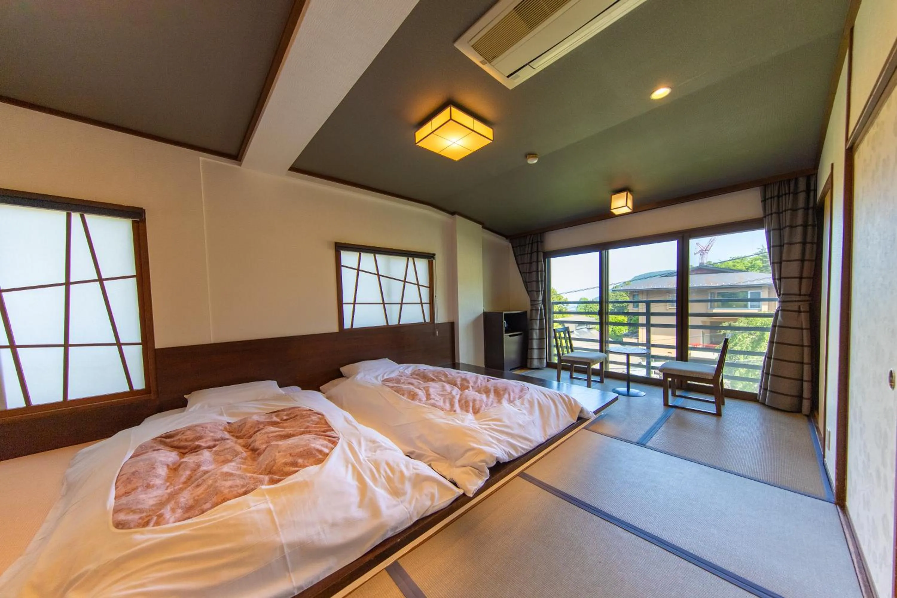 Bed in Ryokan Kiritani Hakoneso