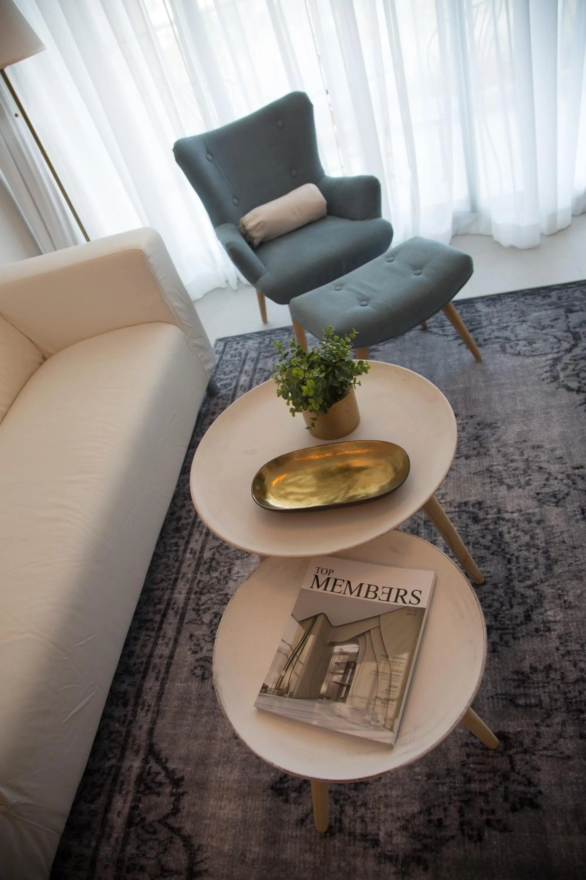 Living room in Suite Caesar - Neot Golf