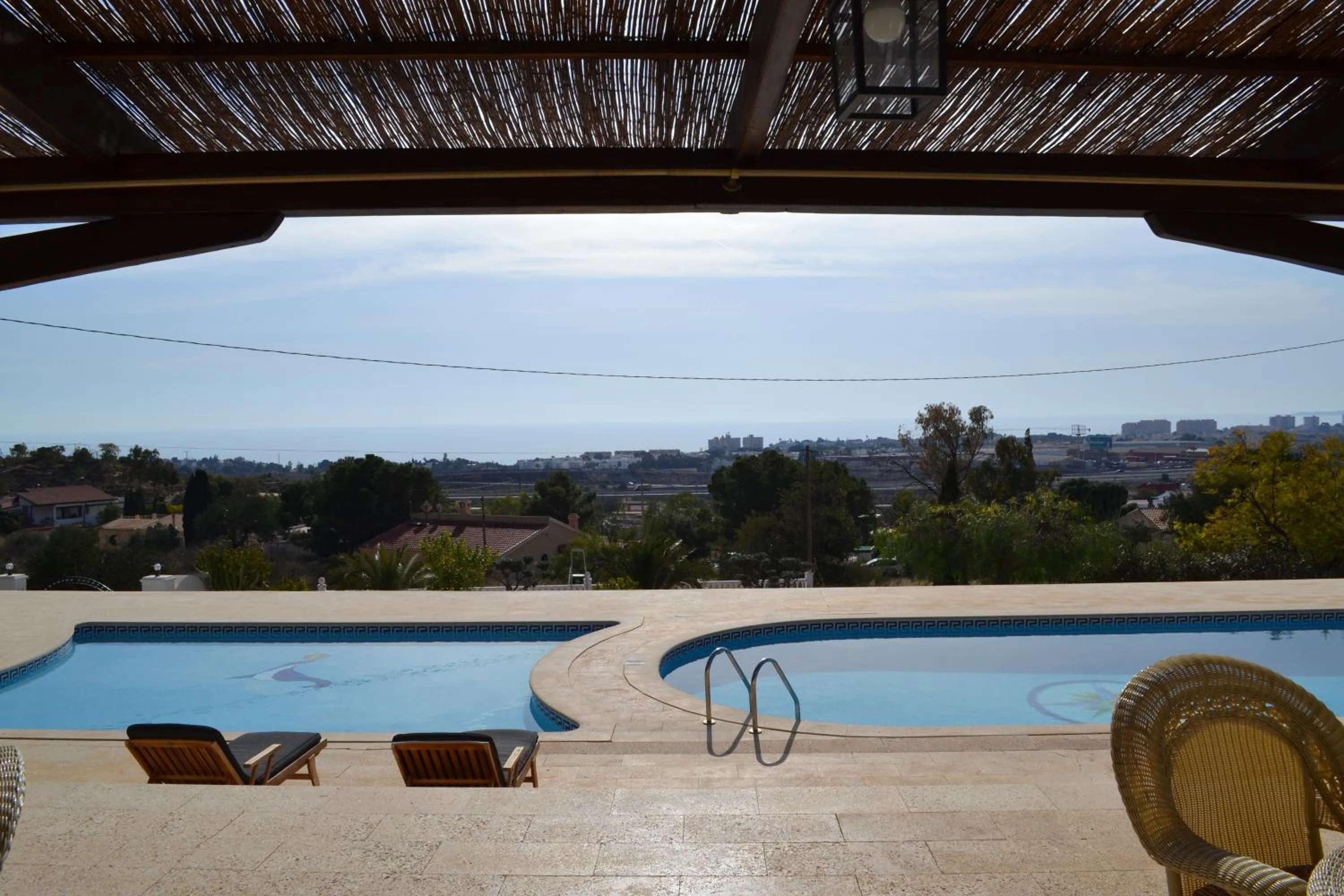 Pool view in Villa Altavista El Campello, Alicante