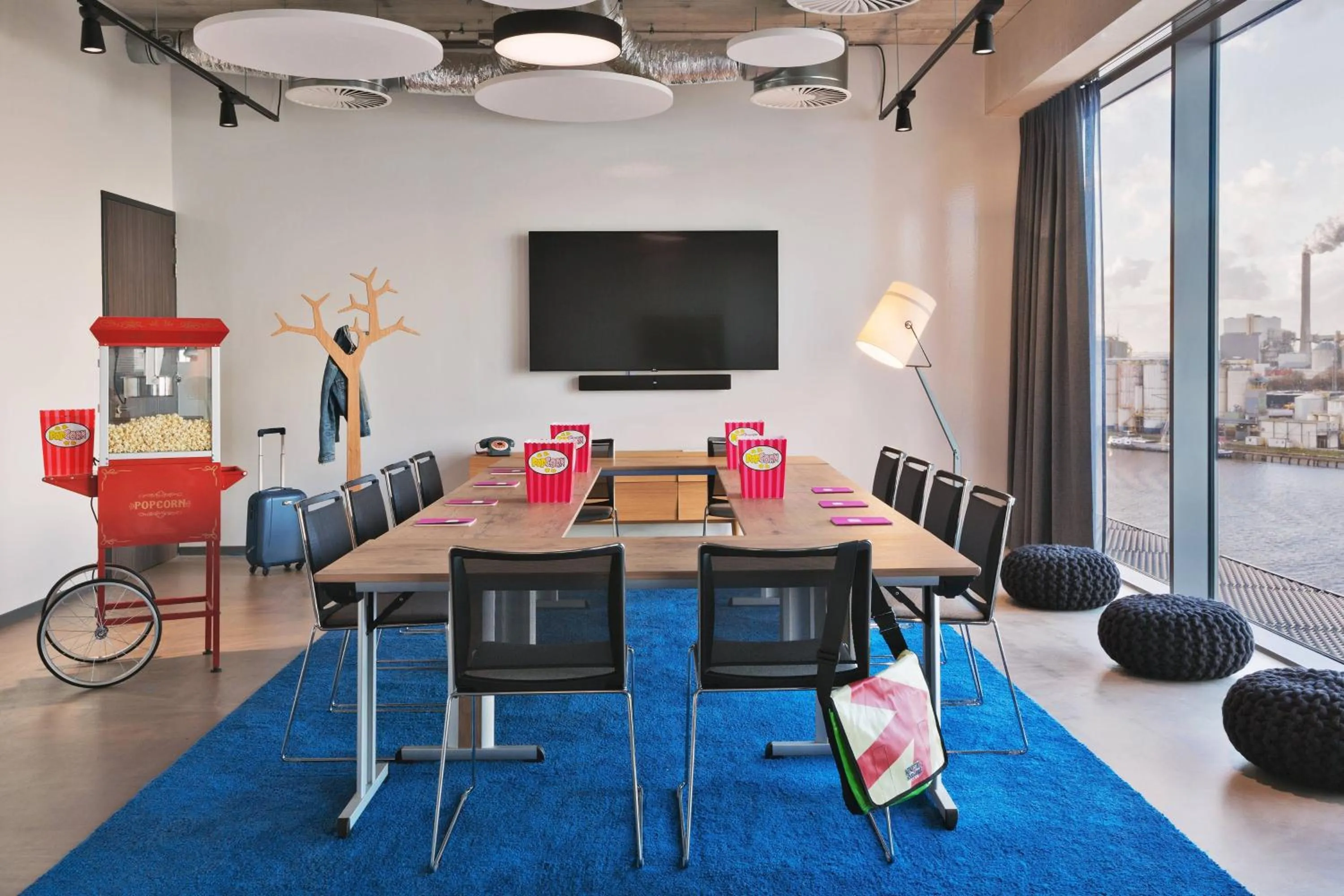 Meeting/conference room in Moxy Amsterdam Houthavens