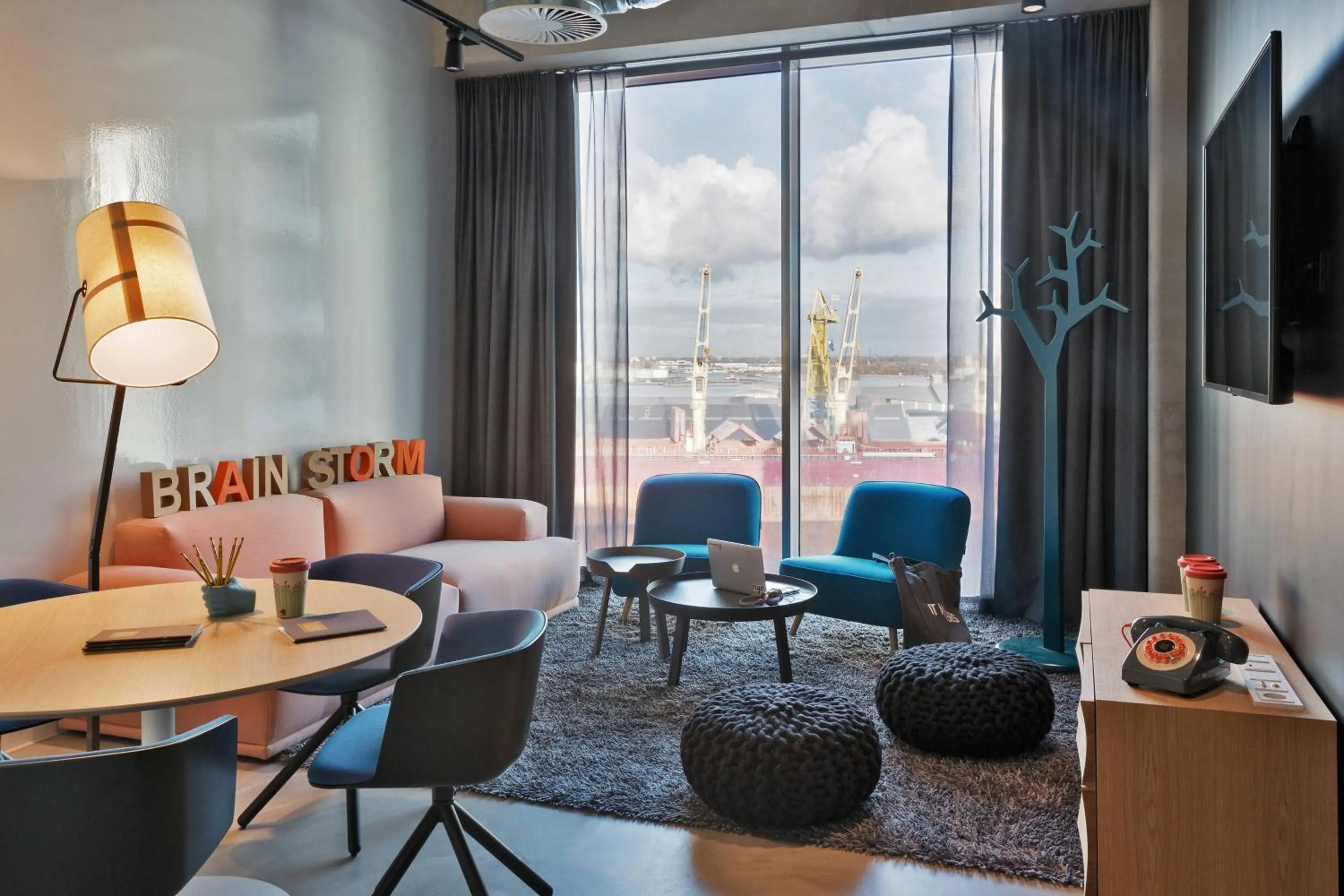 Meeting/conference room in Moxy Amsterdam Houthavens