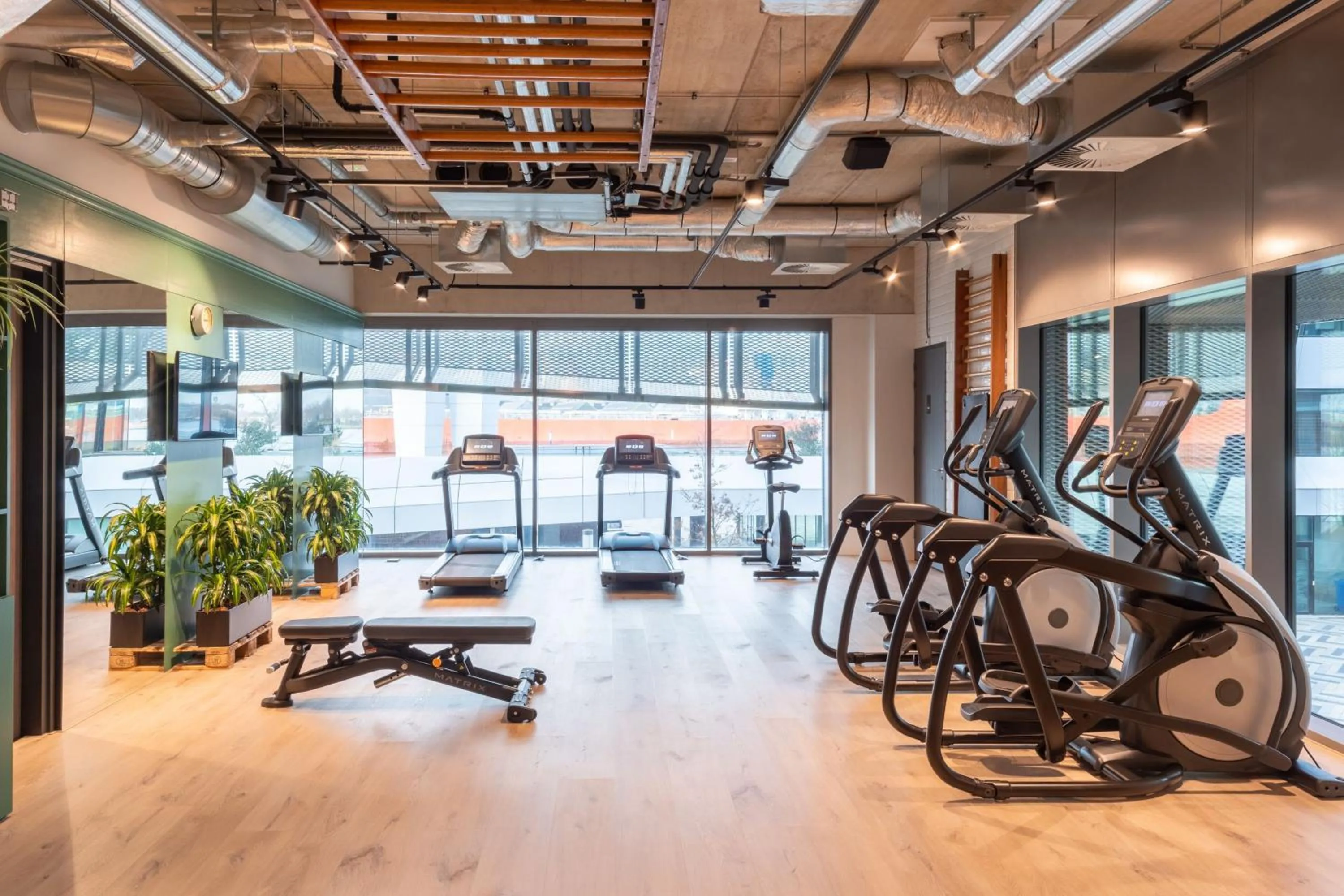 Fitness centre/facilities in Moxy Amsterdam Houthavens
