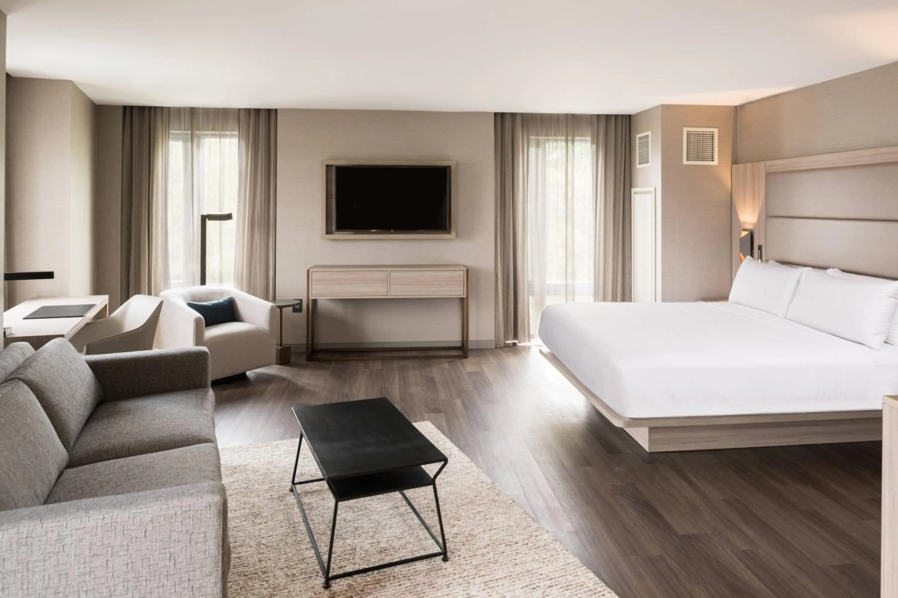 Photo of the whole room, Bed in AC Hotel by Marriott Boston Cleveland Circle