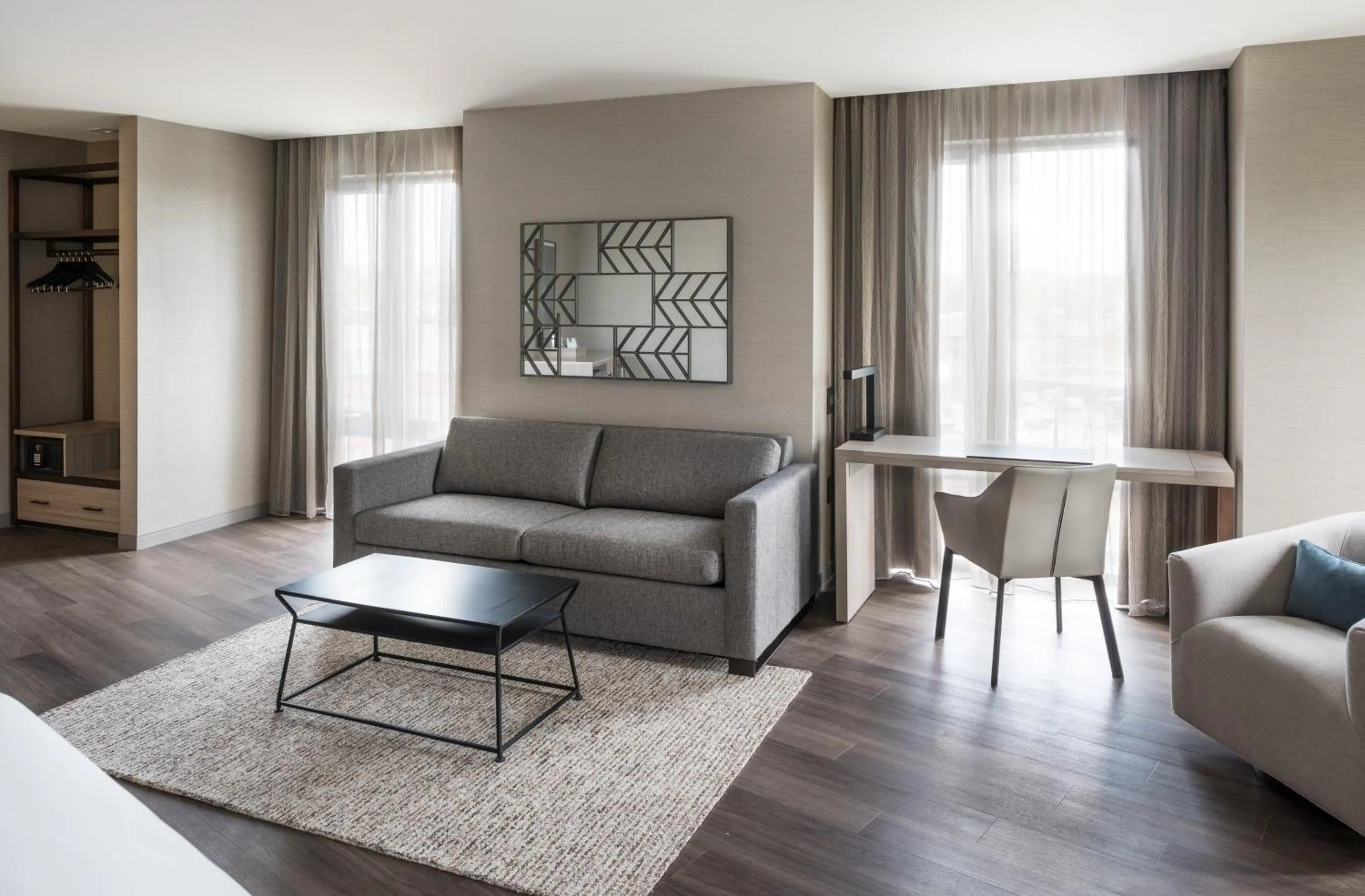 Seating area in AC Hotel by Marriott Boston Cleveland Circle