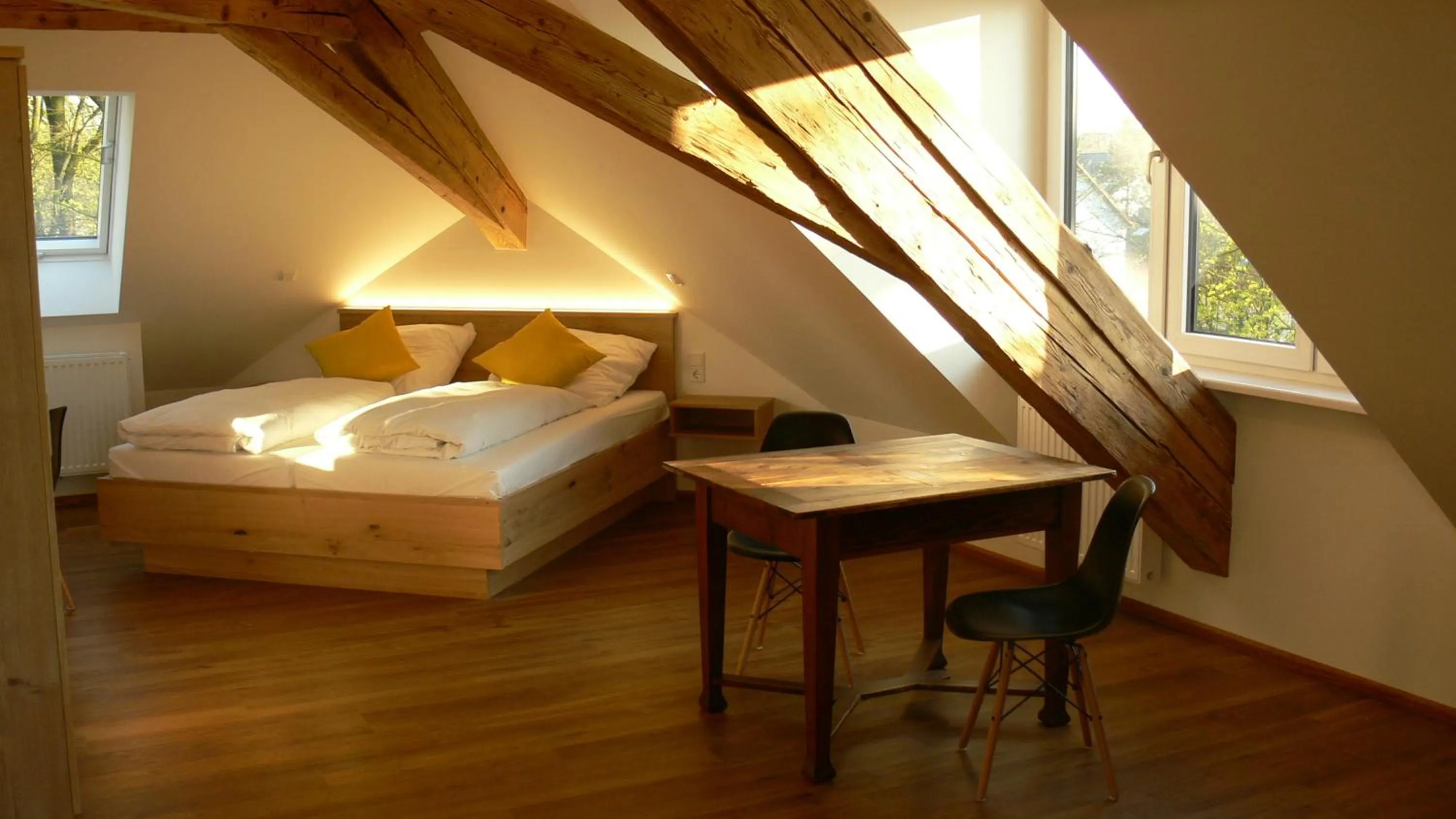 Photo of the whole room, Bed in Hotel Burgmeier