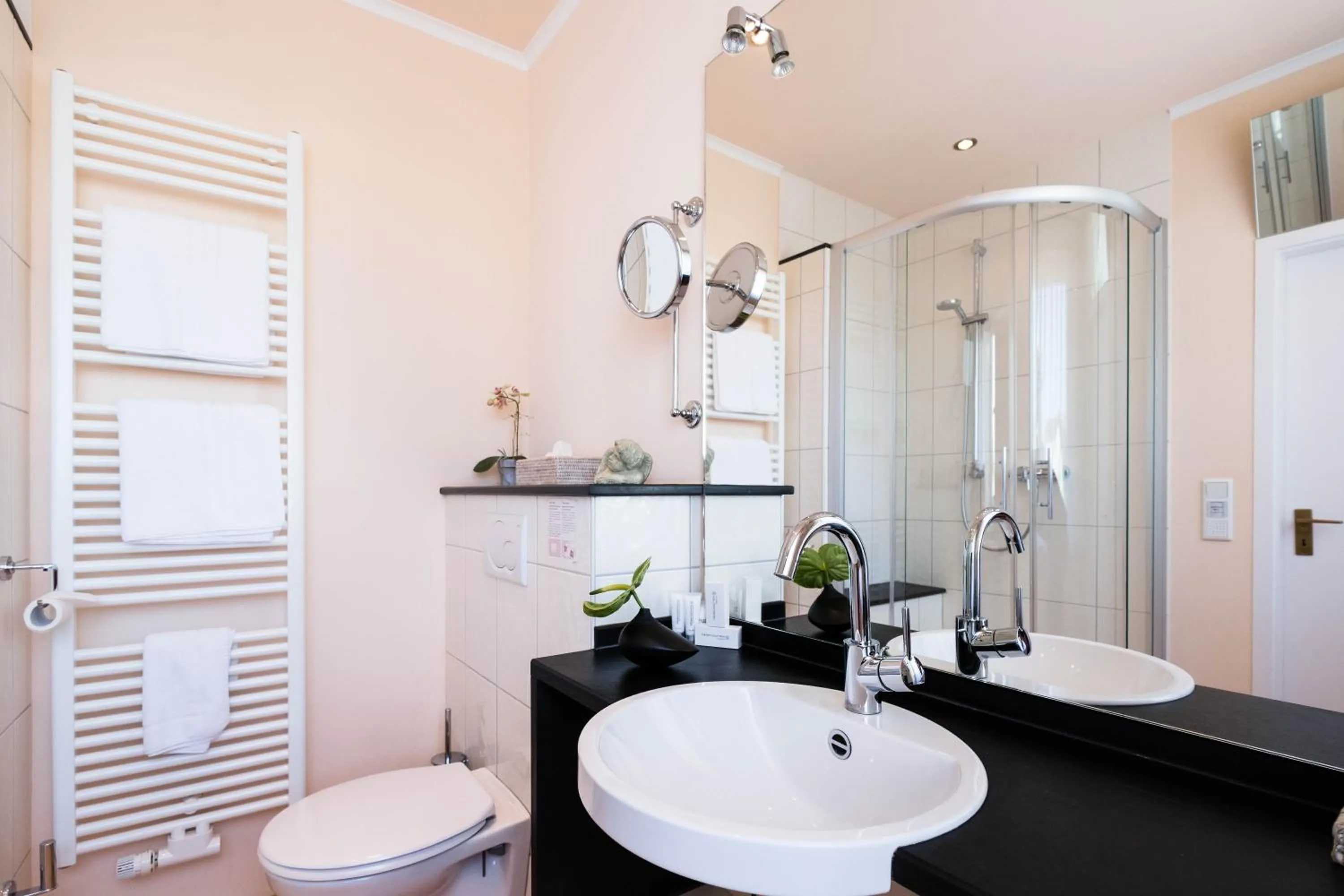 Toilet in Hotel zur Mühle