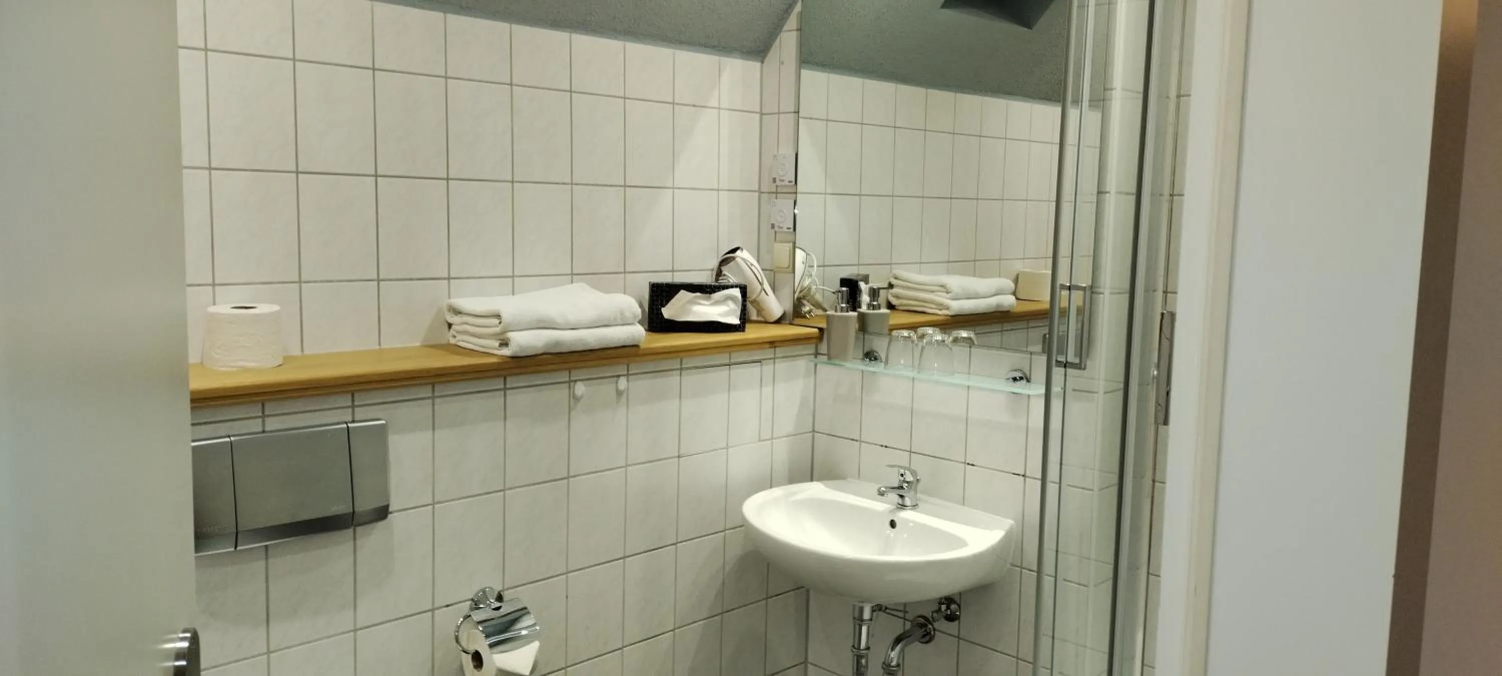 Shower in Bed and Breakfast Wehlen