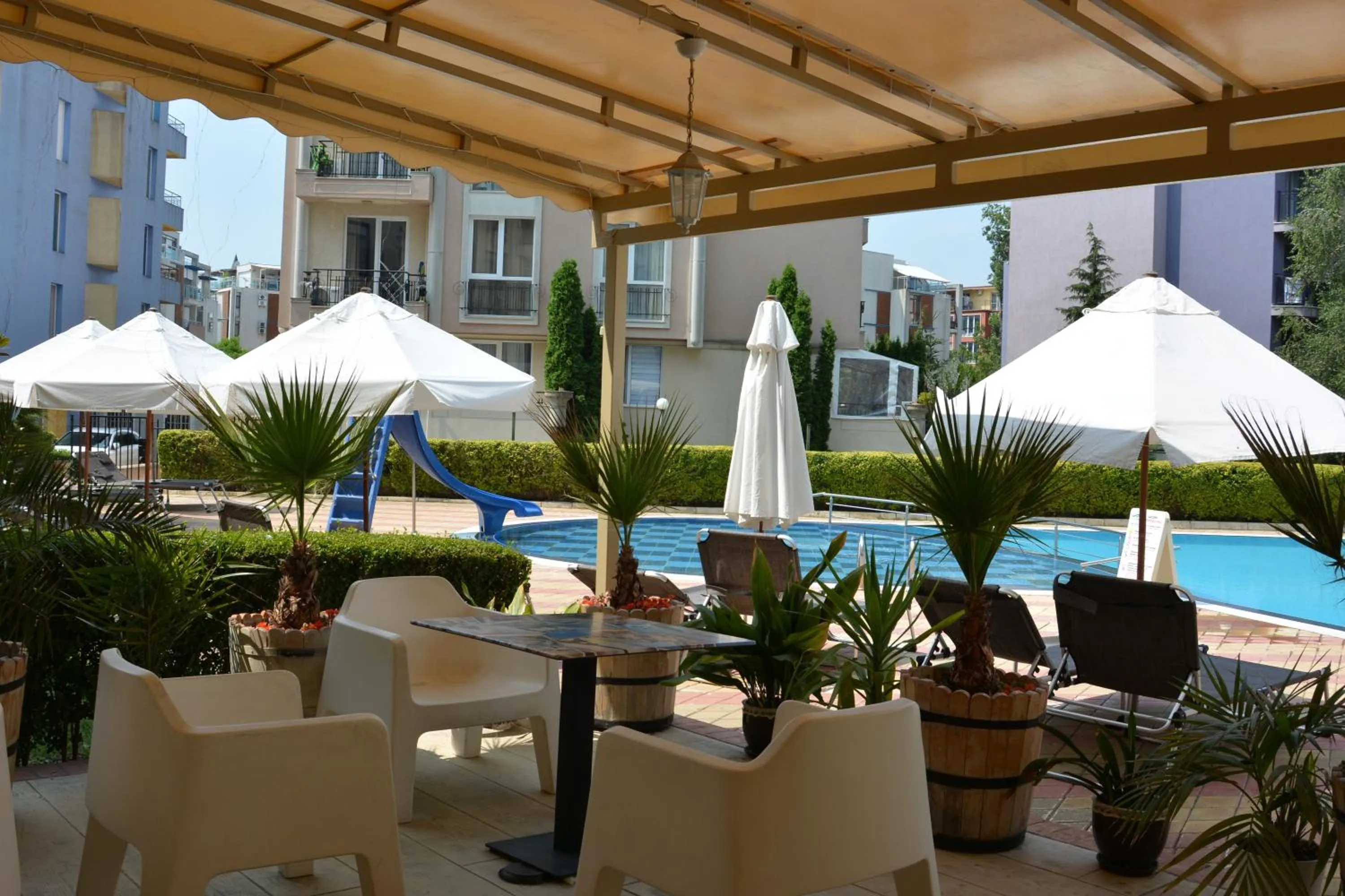 Patio in Rainbow 1 Holiday Complex