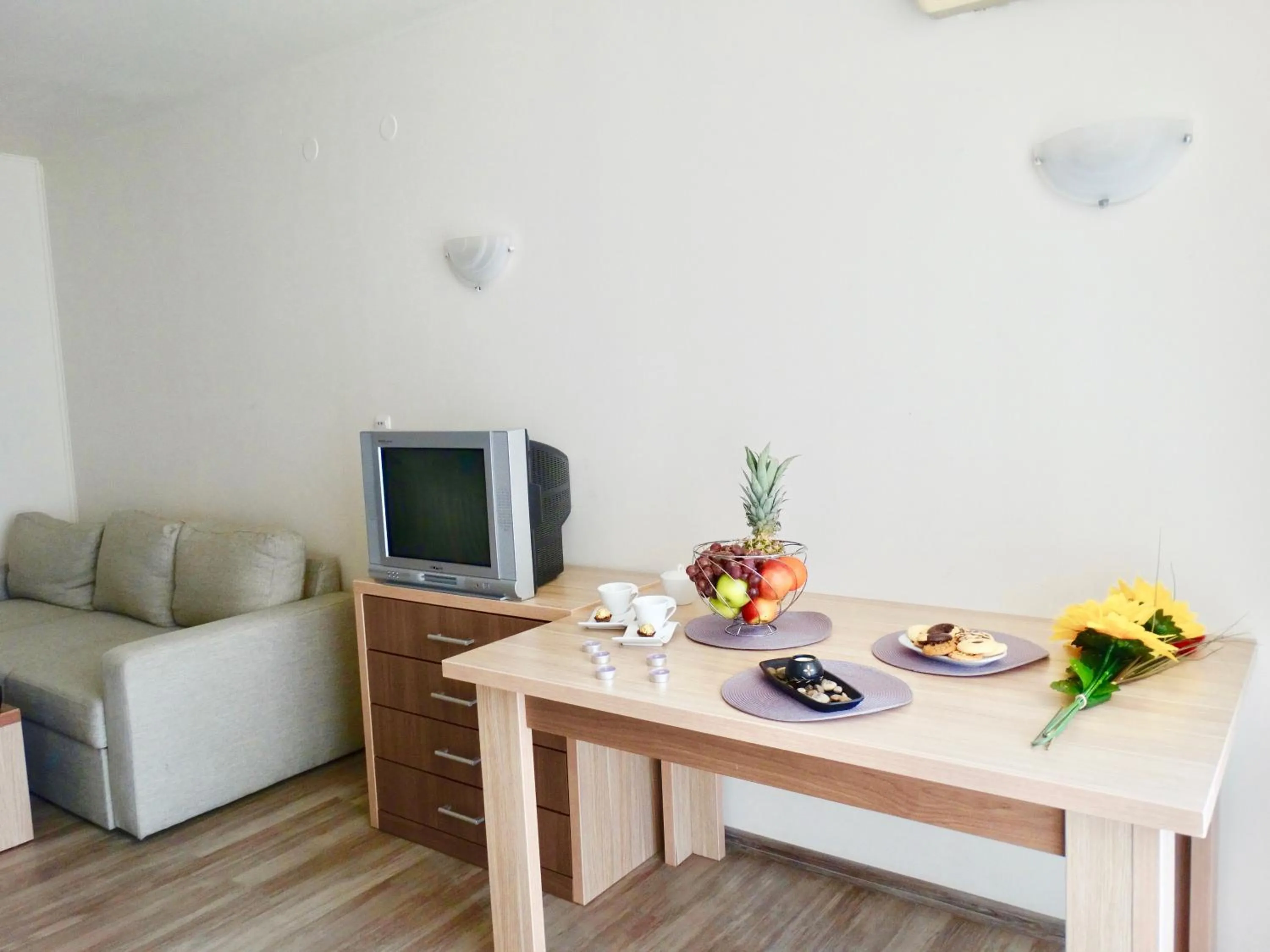 Living room in Rainbow 1 Holiday Complex