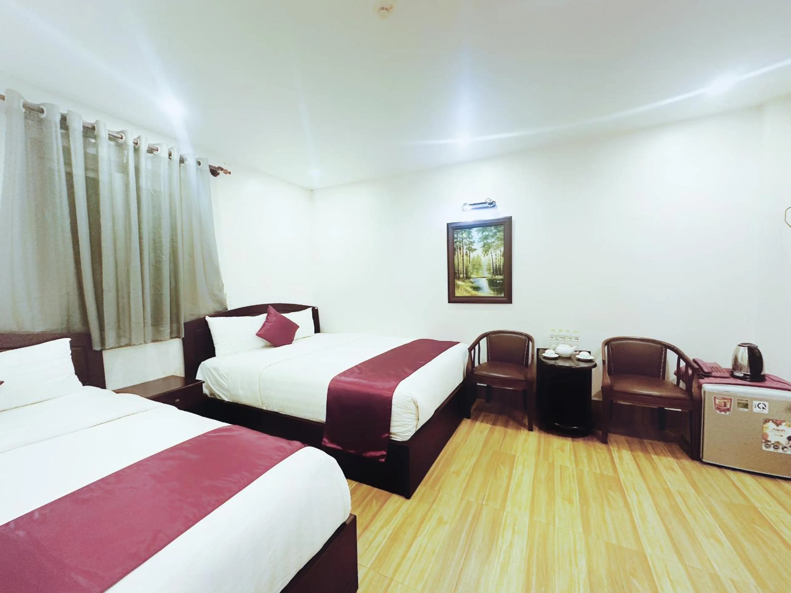 Bed in White Horse Dalat Hotel