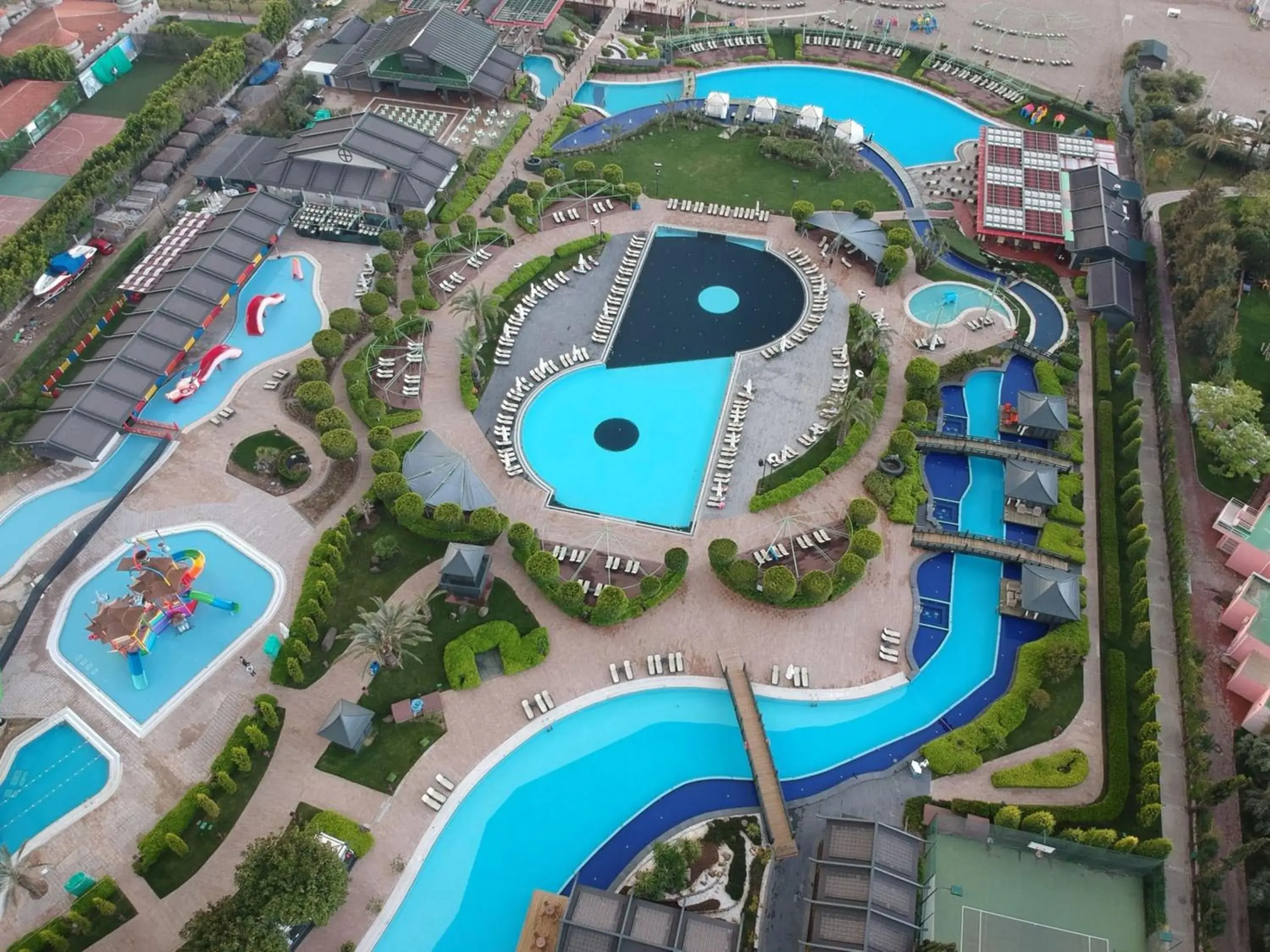 Inner courtyard view in Limak Lara Deluxe Hotel & Resort Antalya Inner courtyard view in Limak Lara Deluxe Hotel & Resort Antalya