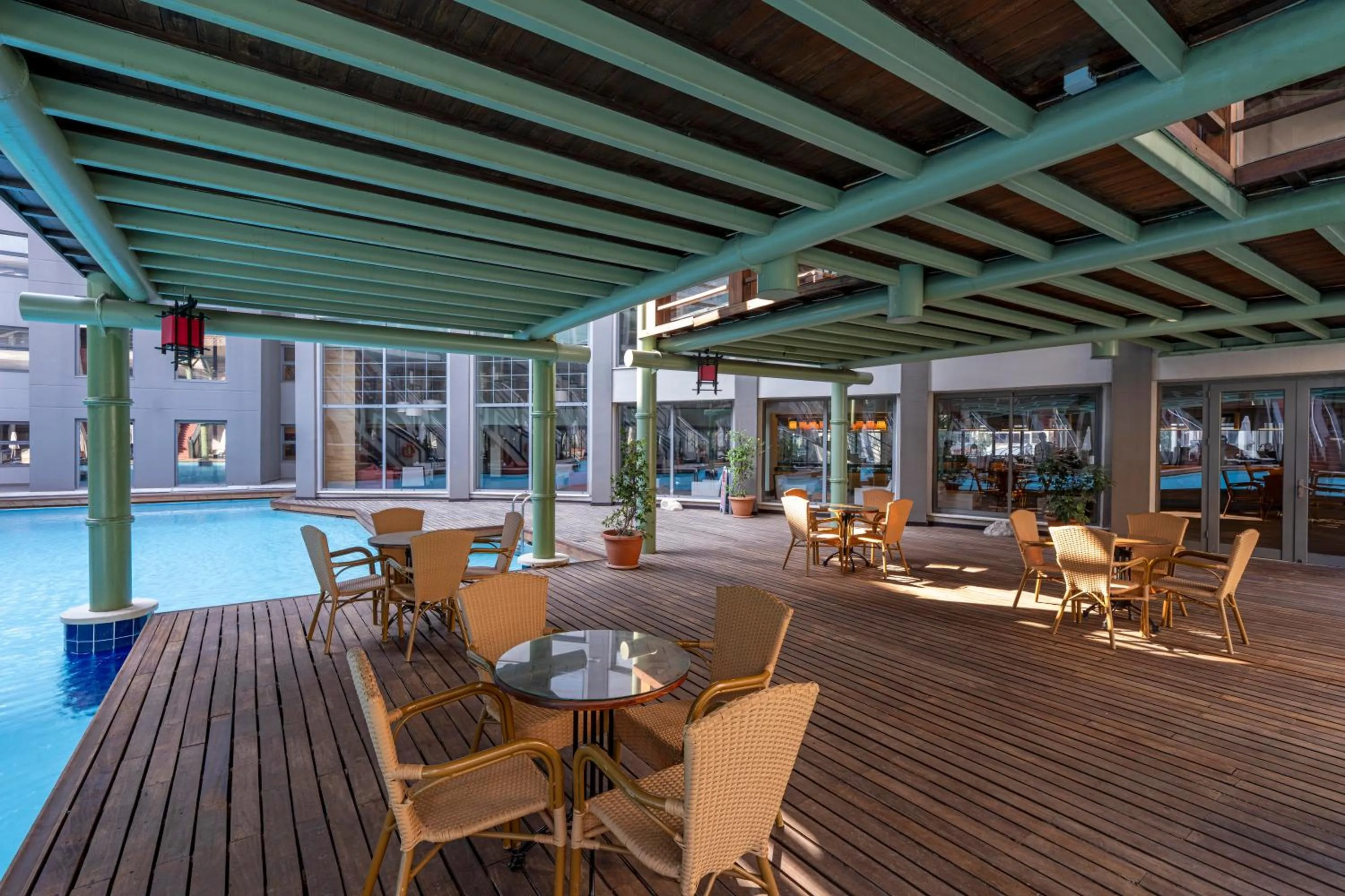 Patio in Limak Lara Deluxe Hotel & Resort Antalya