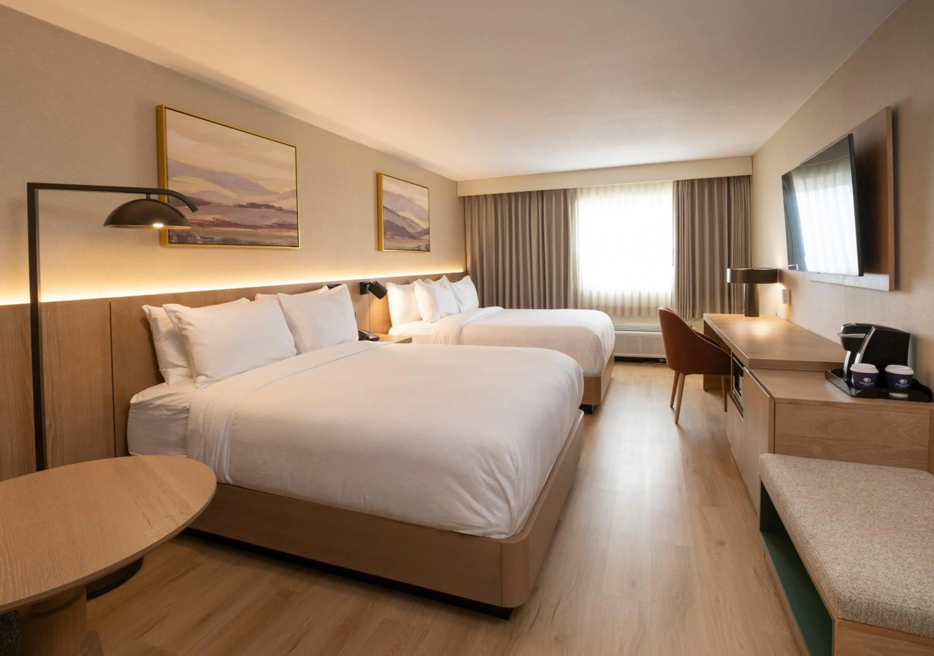 Bed in DoubleTree by Hilton Wilkes-Barre