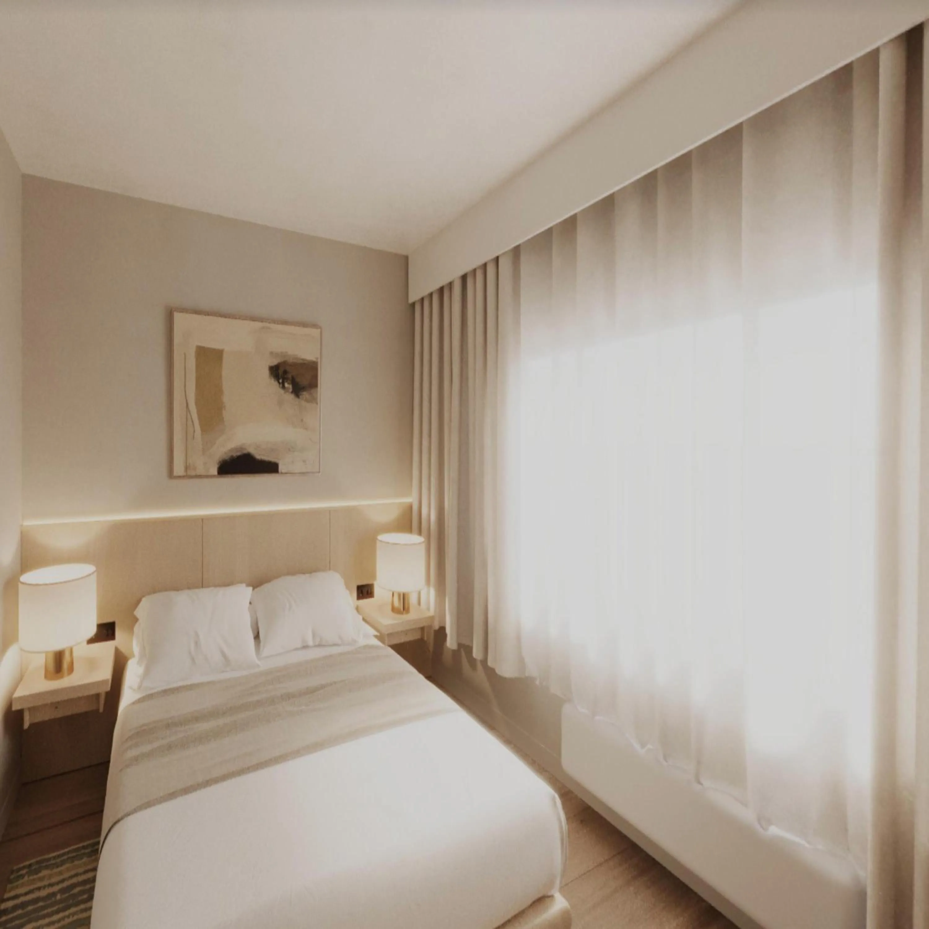 Bed in DoubleTree by Hilton Wilkes-Barre