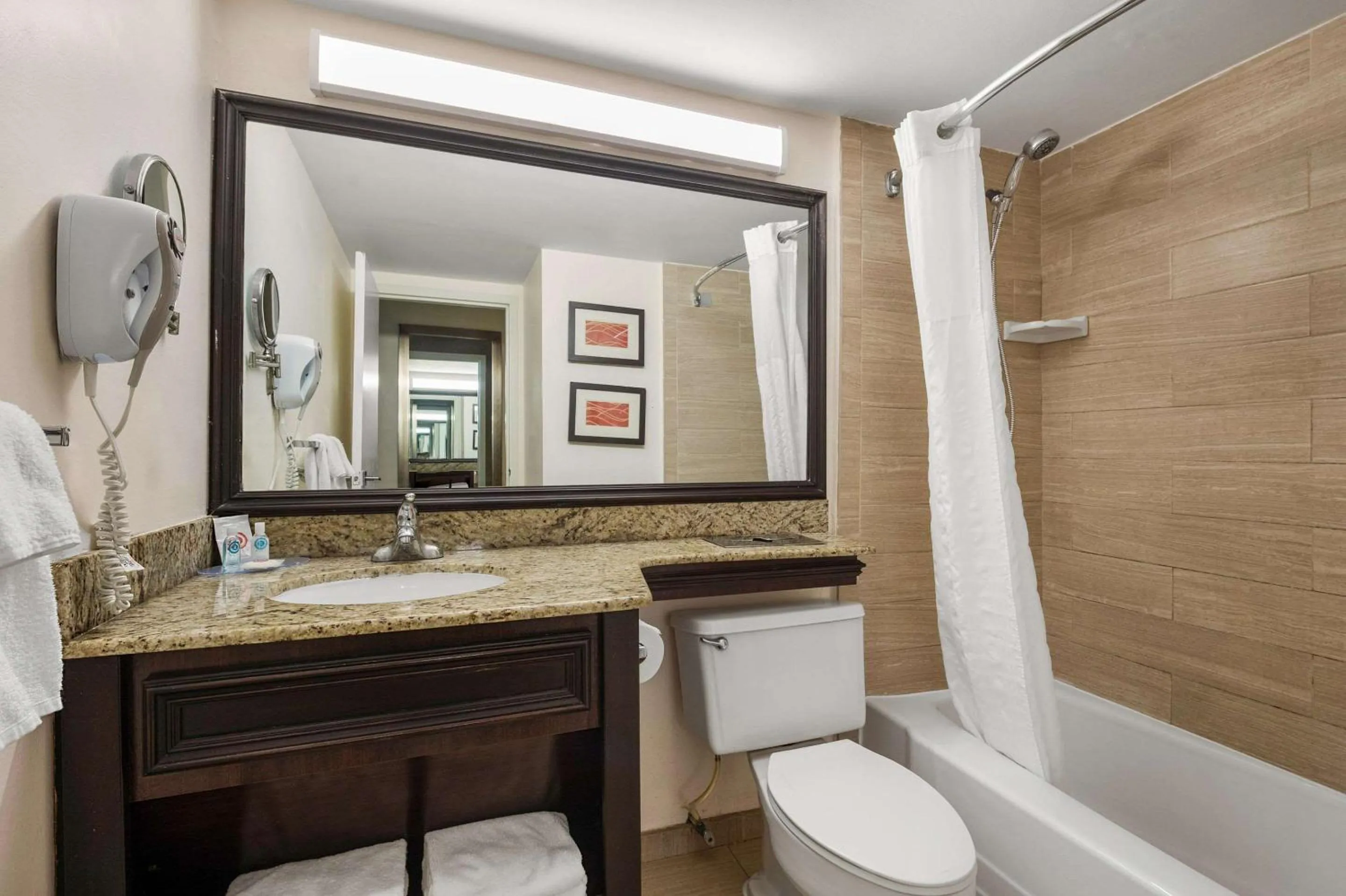 Shower in Comfort Inn Oceanside Deerfield Beach