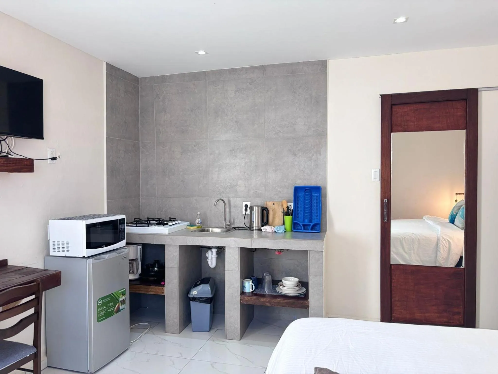 Kitchen or kitchenette, Bed in Boca Simon Vacation Curacao