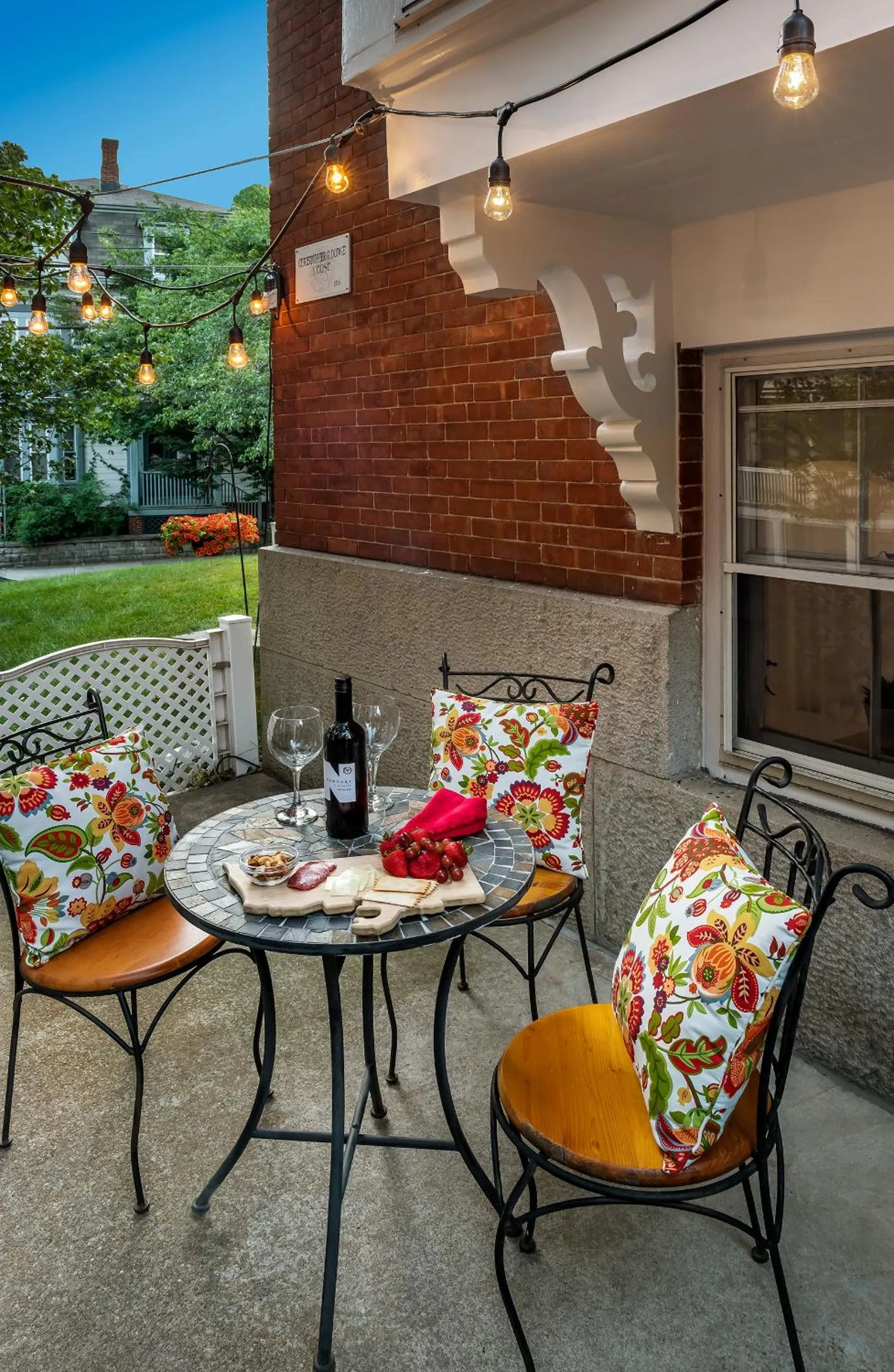 Patio in Christopher Dodge House
