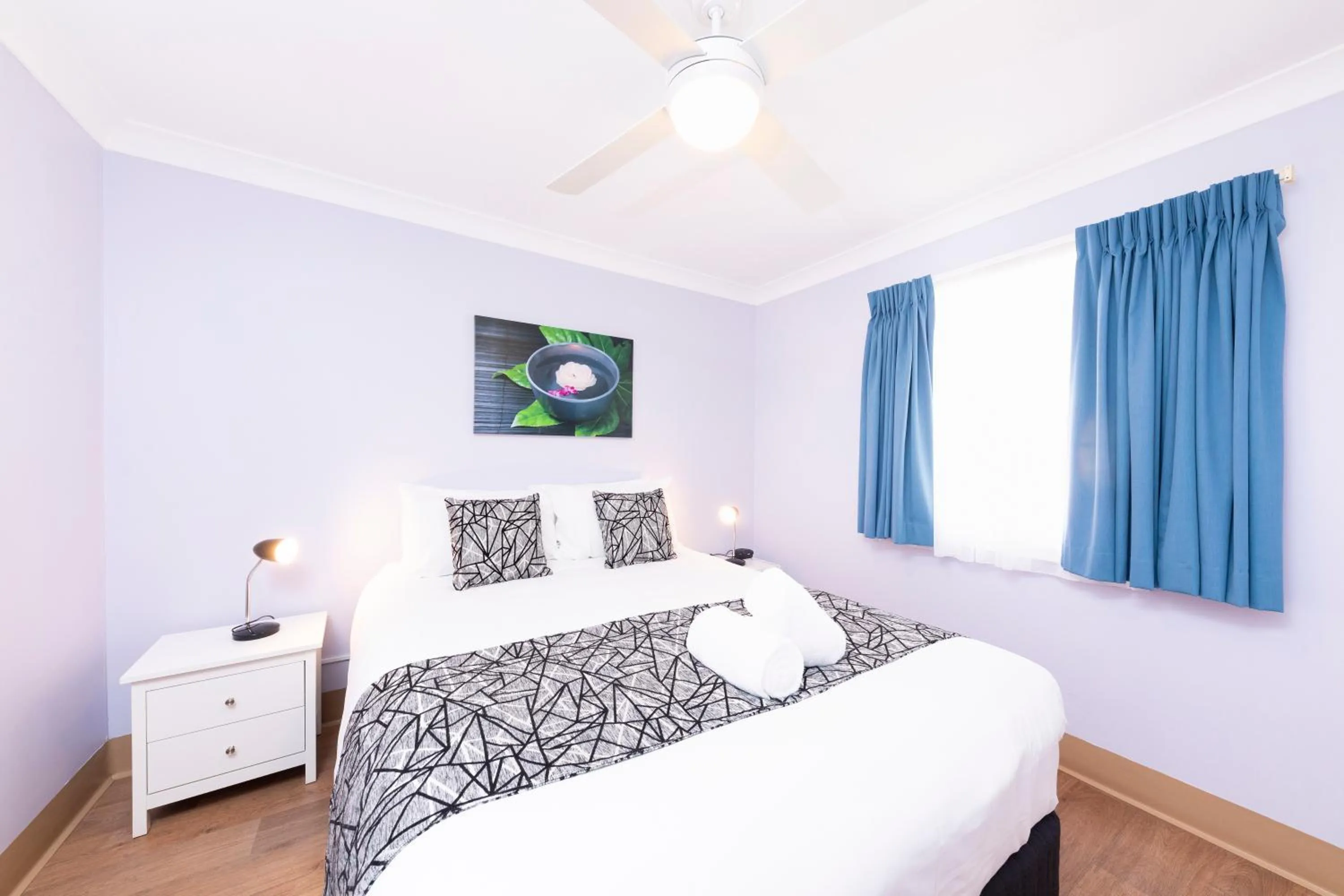 Bed in Forster Holiday Village