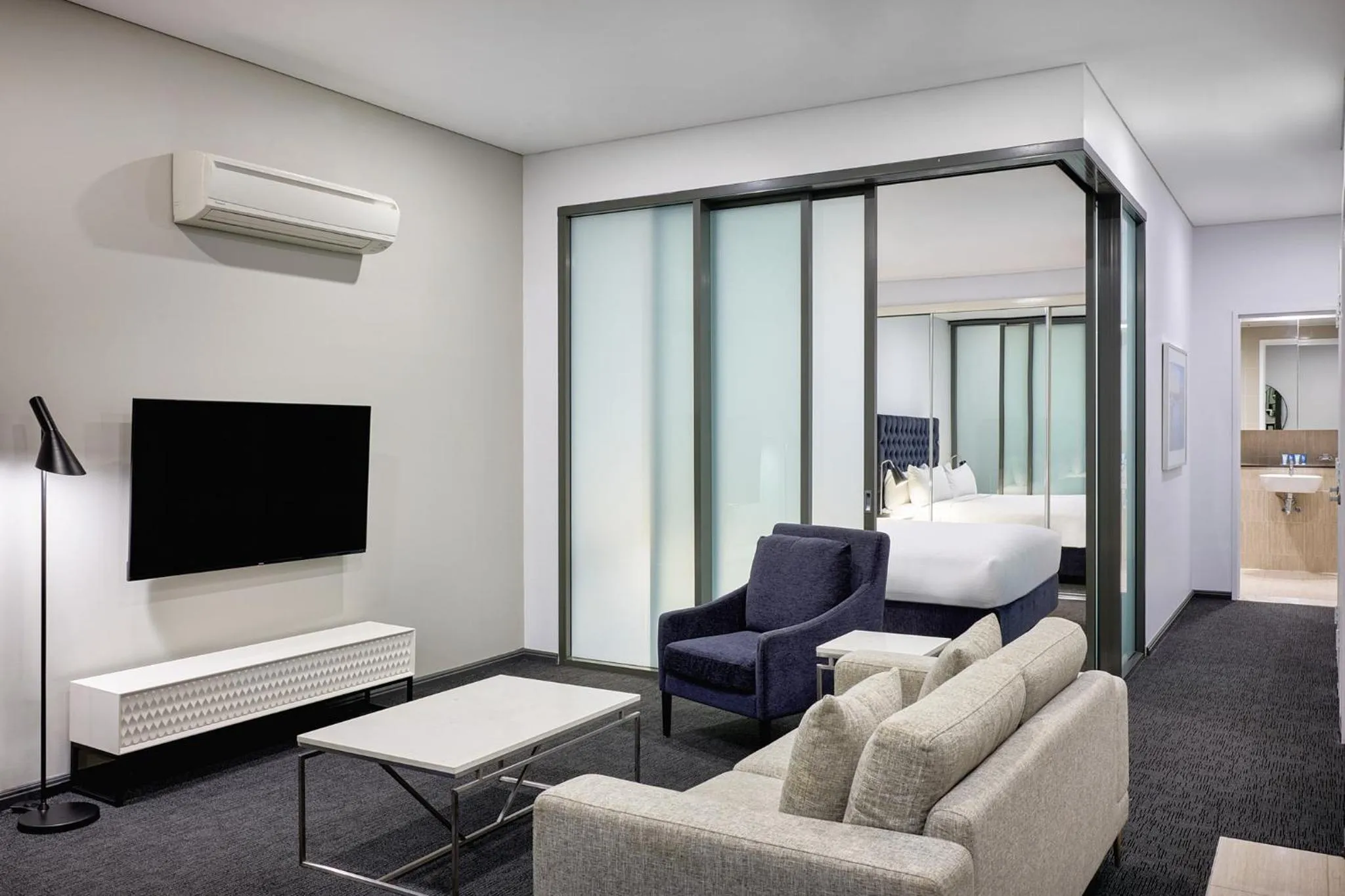 Living room in Meriton Suites Campbell Street, Sydney
