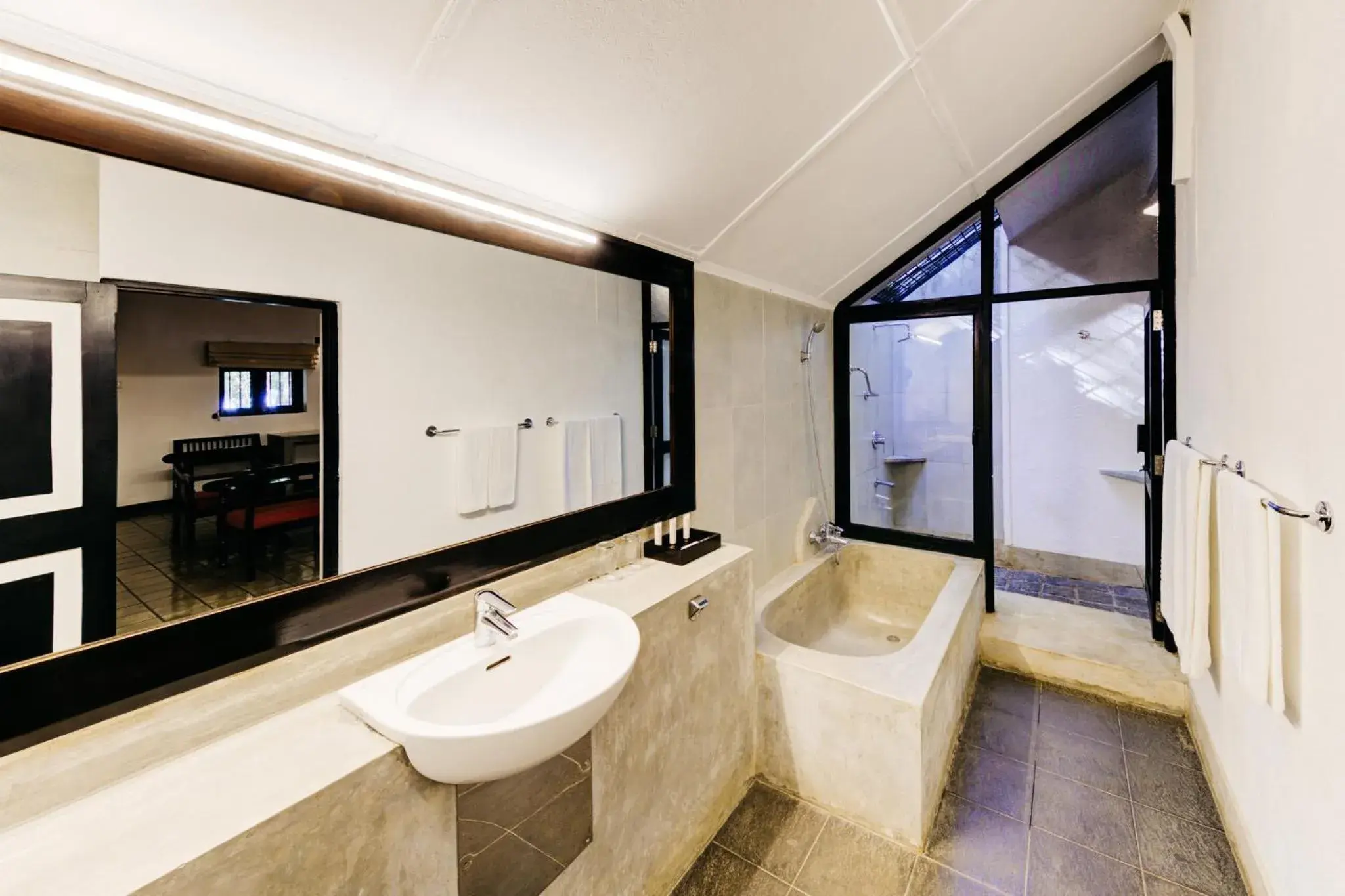 Bathroom in Habarana Village by Cinnamon Bathroom in Habarana Village by Cinnamon