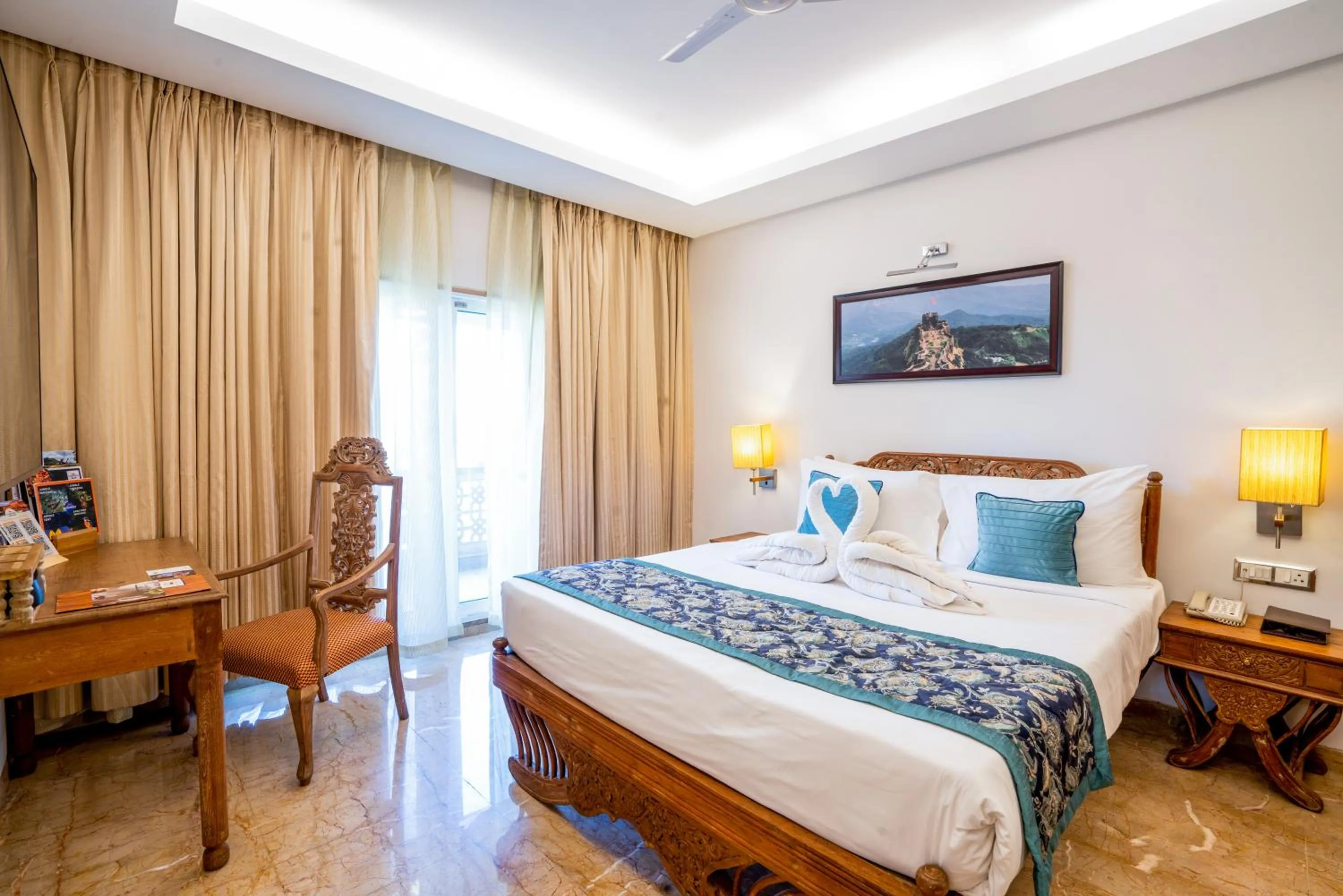 Bed in Evershine Resort & Spa