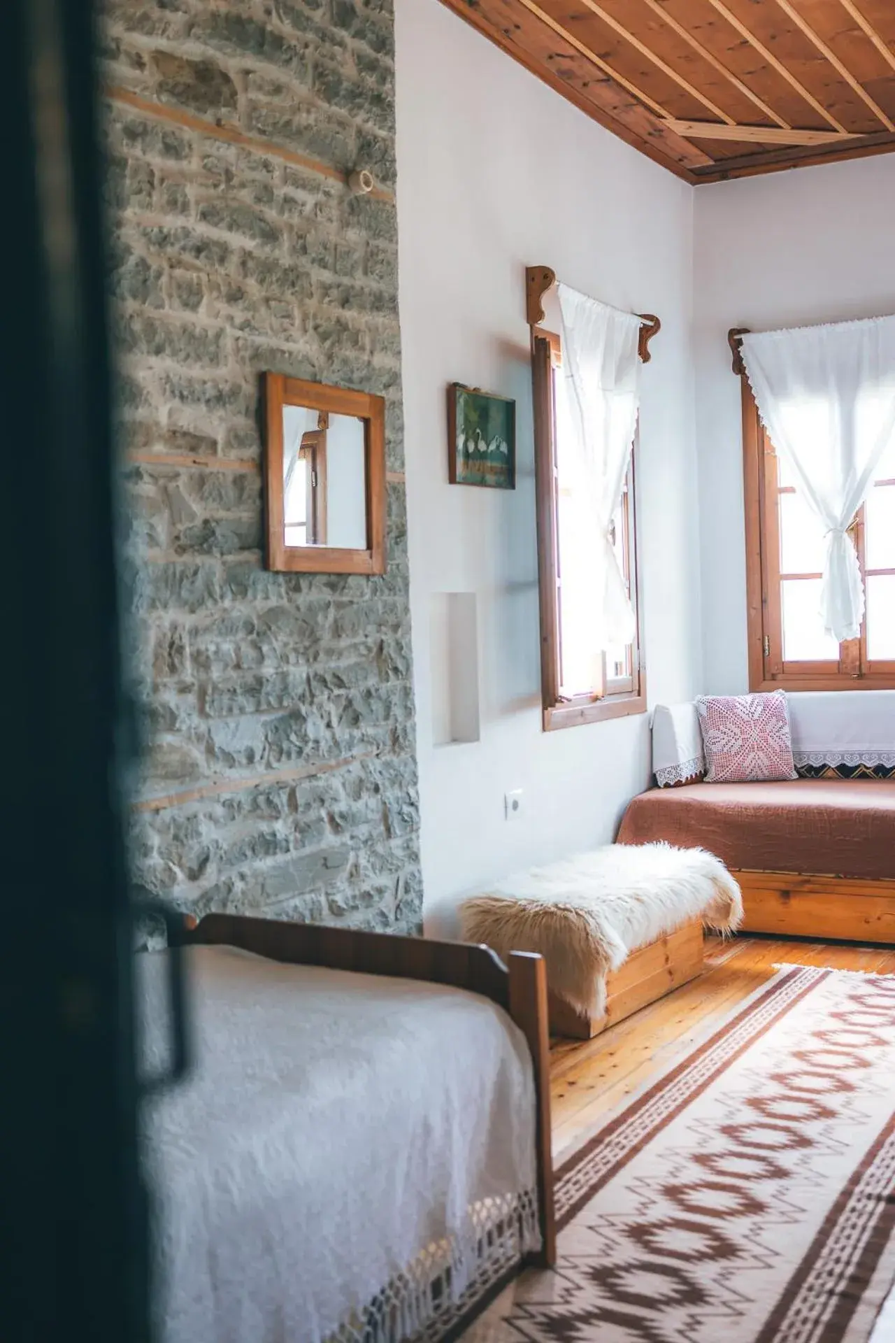 Economy Triple Room with Shared Bathroom - single occupancy in Traditional GuestHouse Permet Economy Triple Room with Shared Bathroom - single occupancy in Traditional GuestHouse Permet