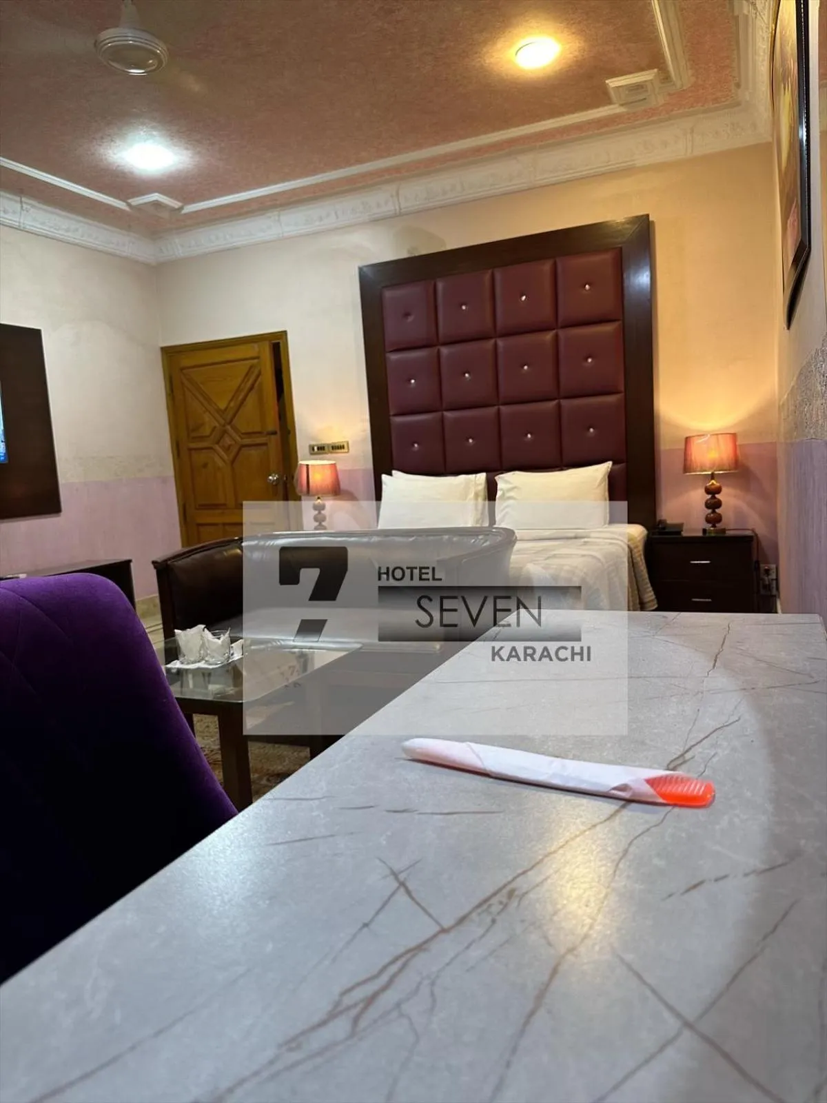 Bed in Hotel Seven 7