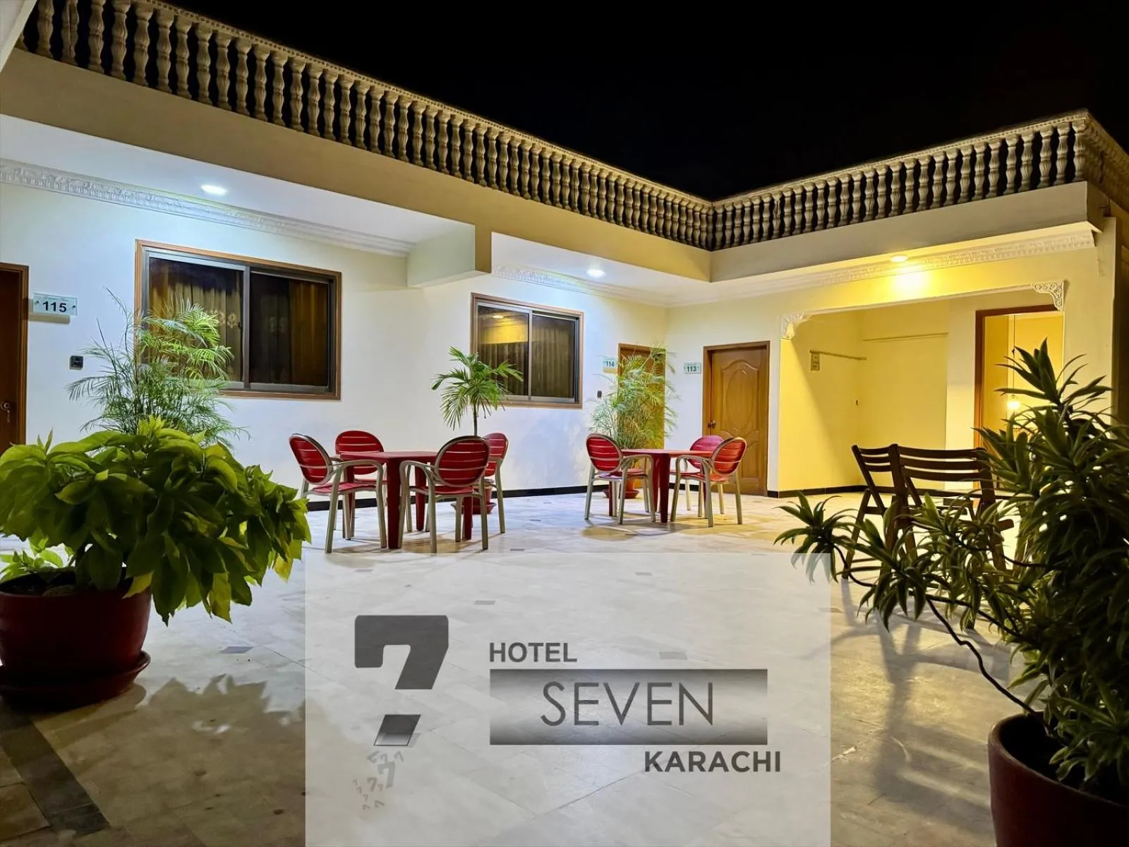 Seating area in Hotel Seven 7