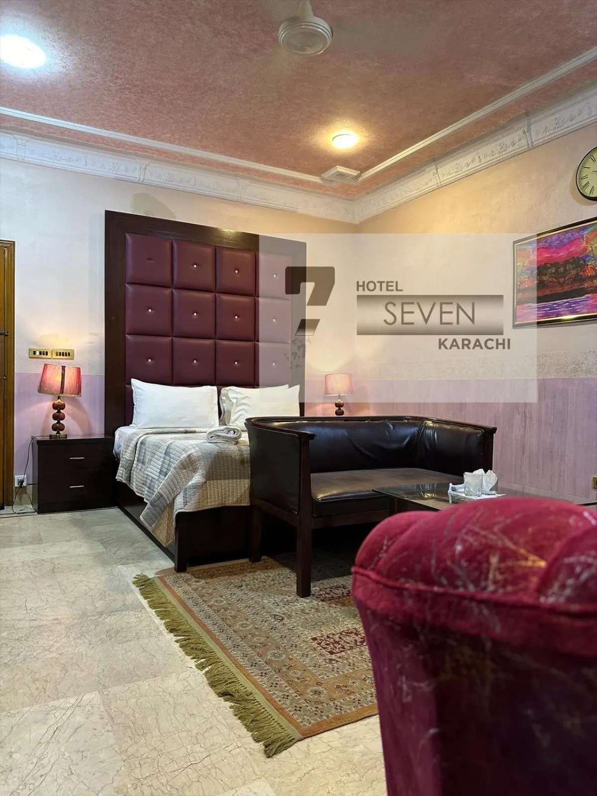 Bed in Hotel Seven 7