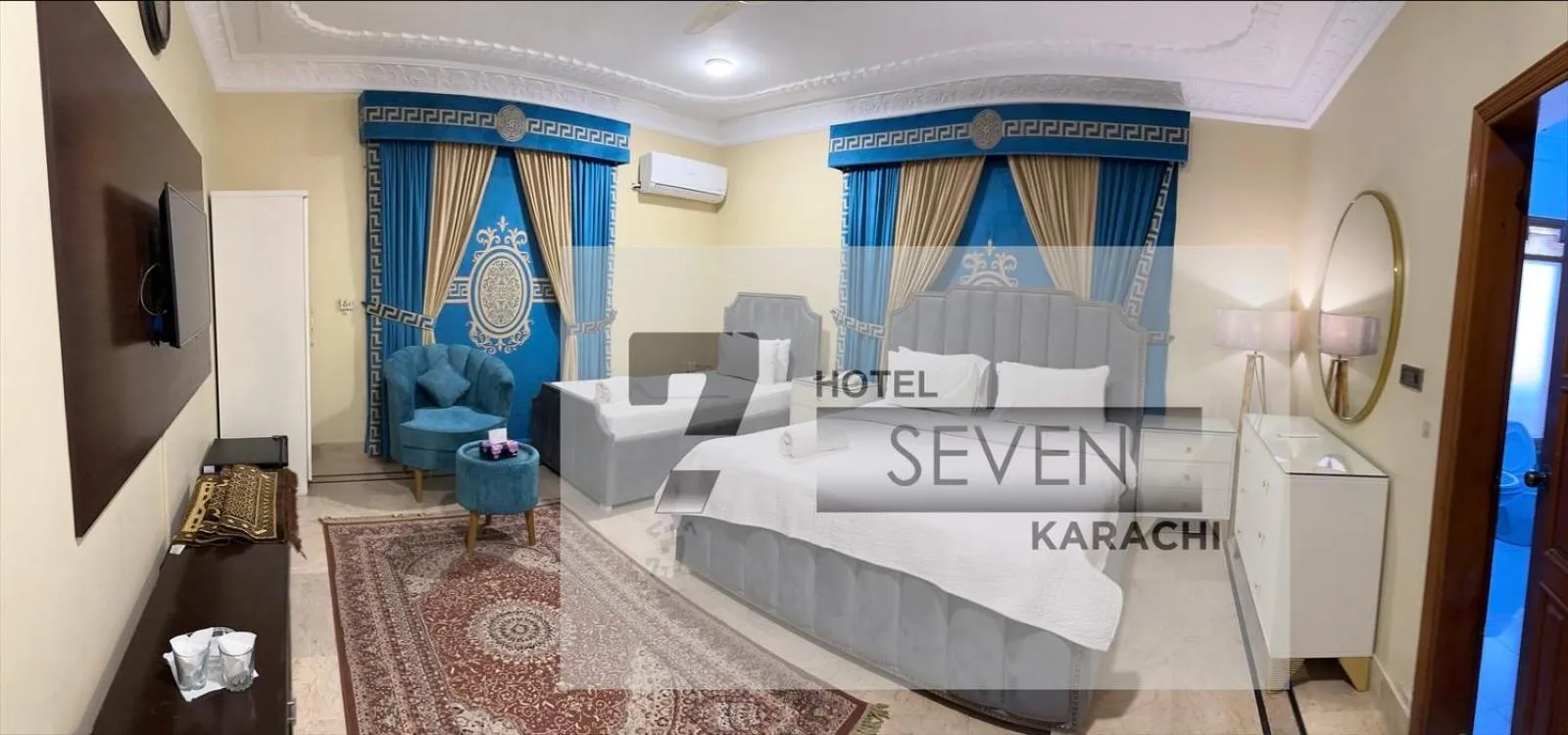 Bed in Hotel Seven 7