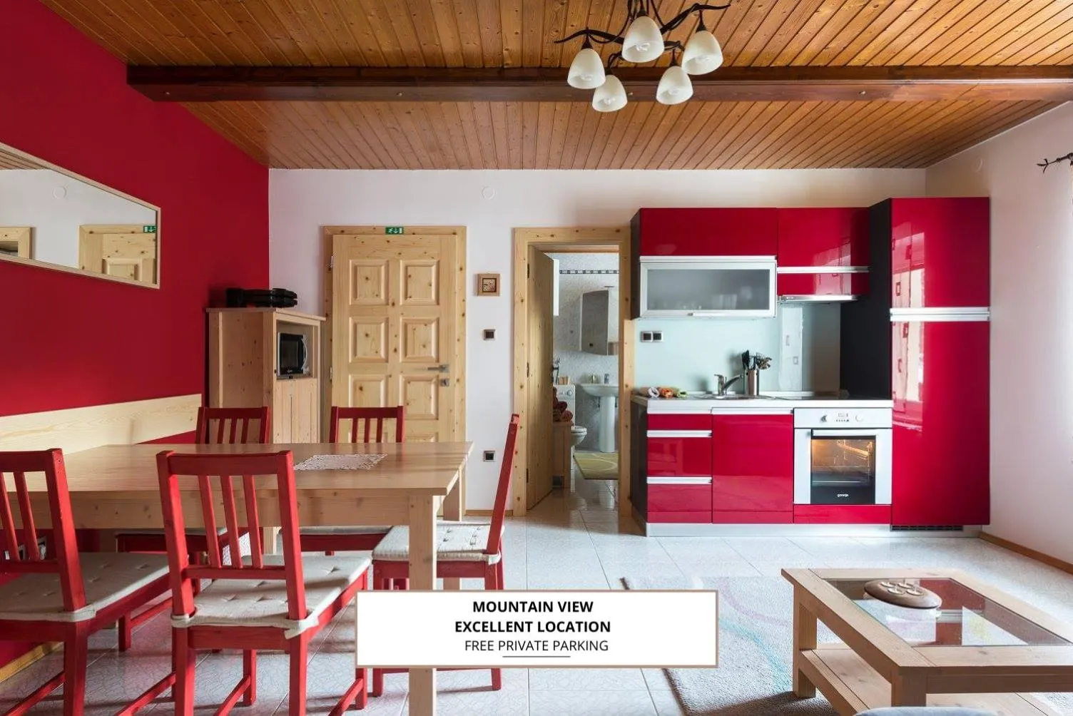 Kitchen or kitchenette in Apartma Angelca