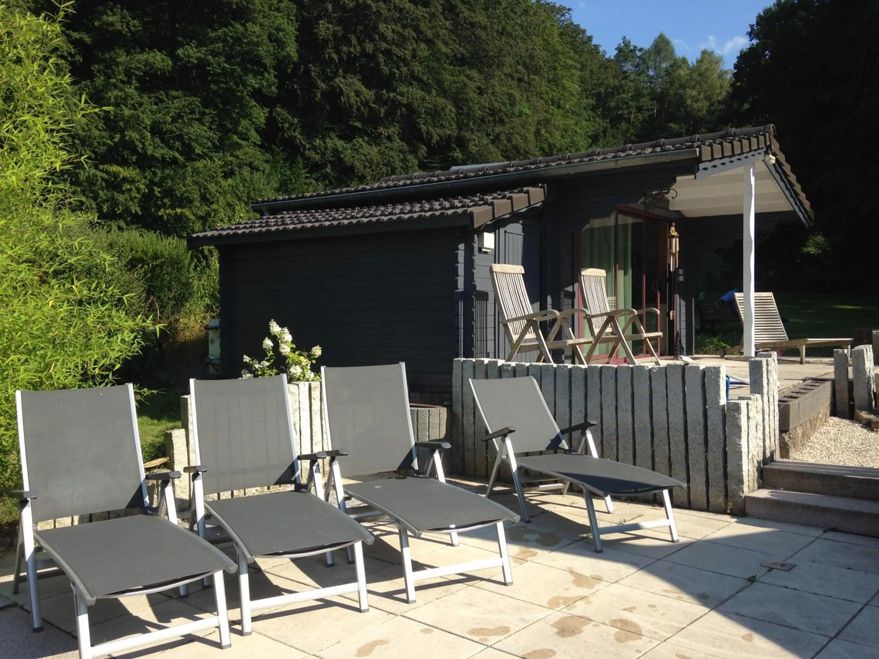 Balcony/Terrace in Logis Hôtel DOMAINE du MOULIN