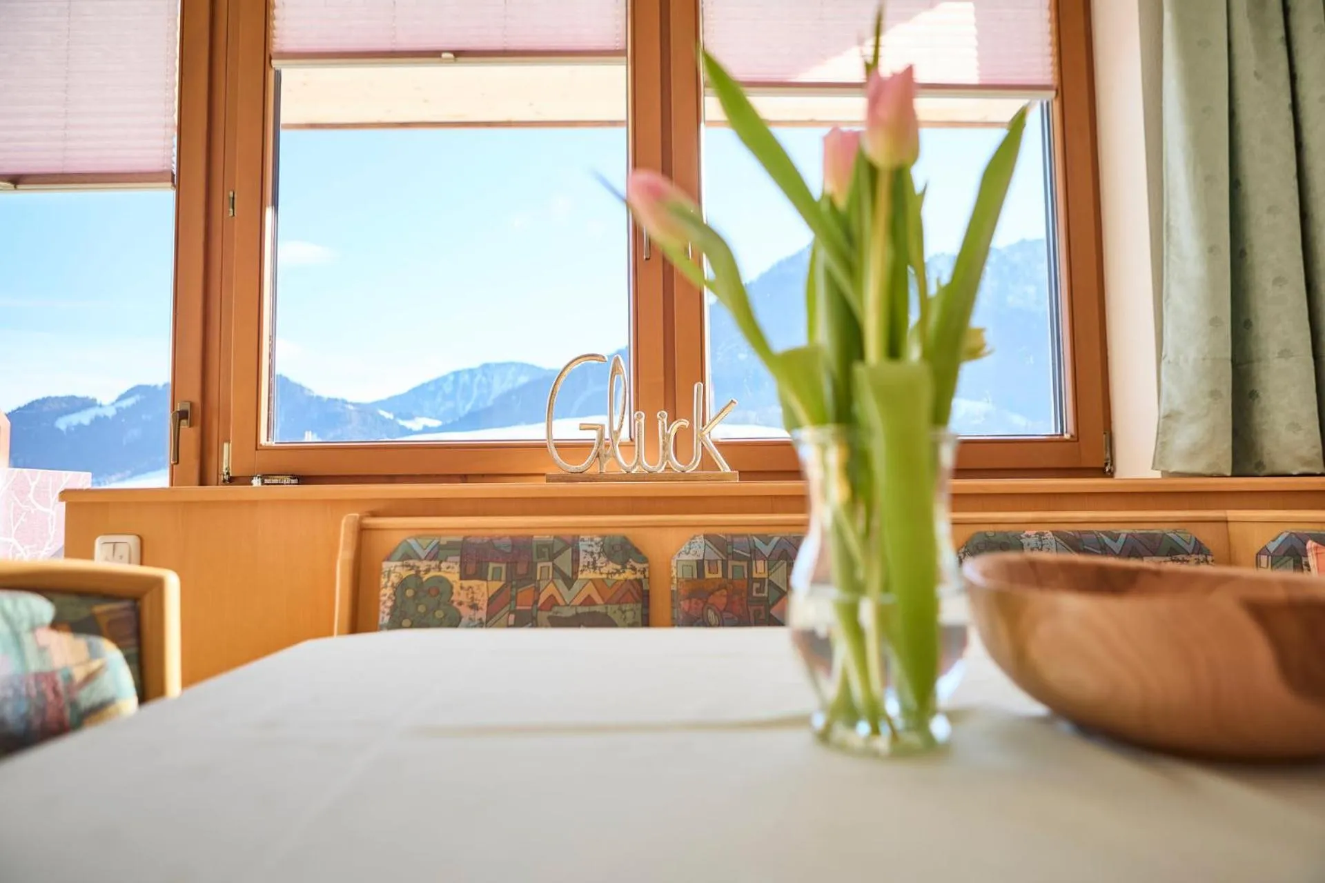 Decorative detail, Bed in Hotel Garni Tirol