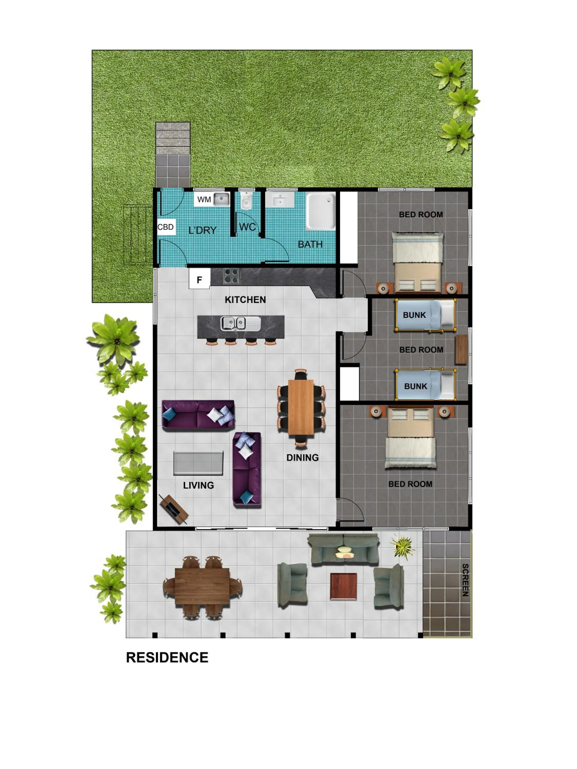 Bathroom in King Reef Resort