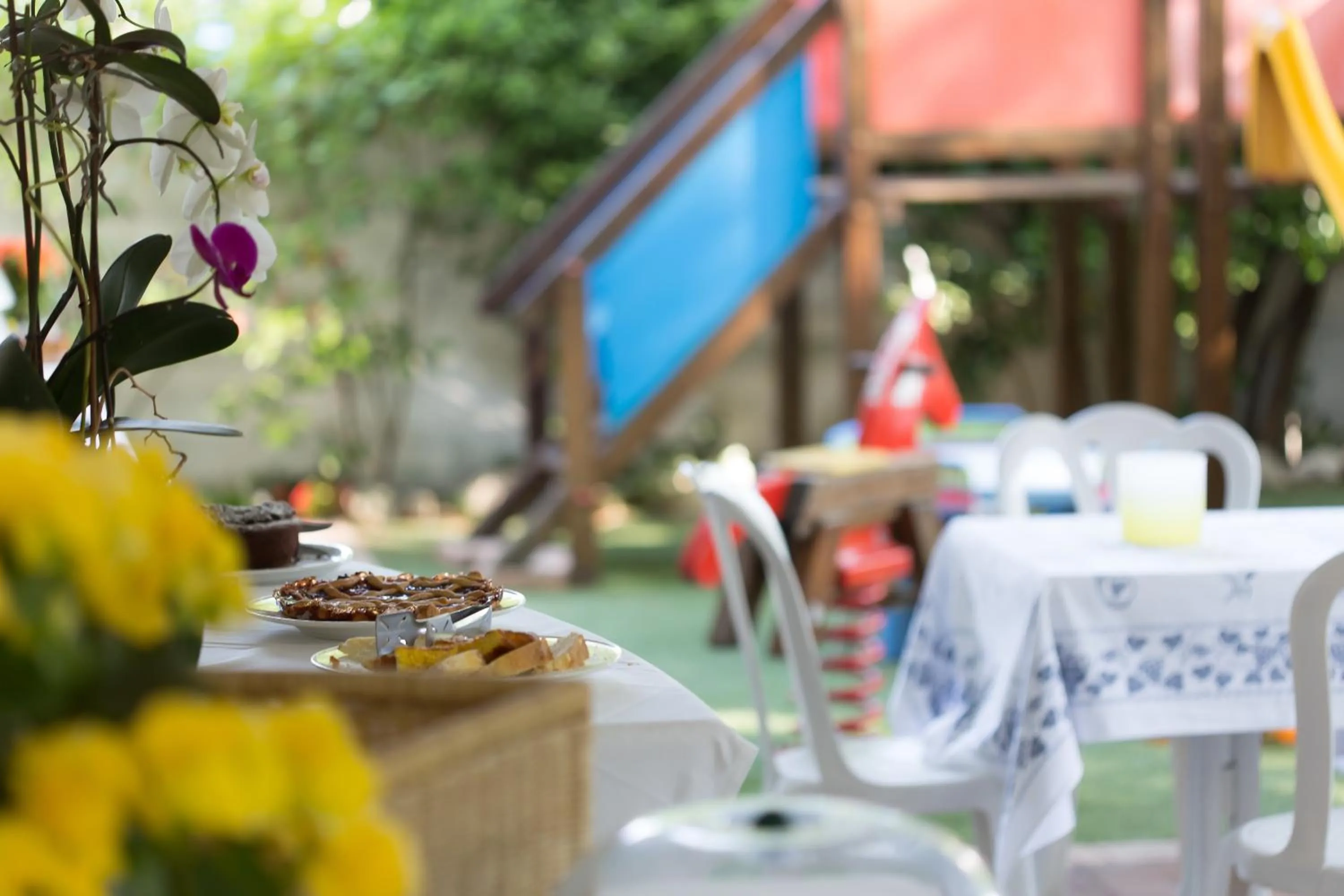 Garden view in Hotel Gianlore
